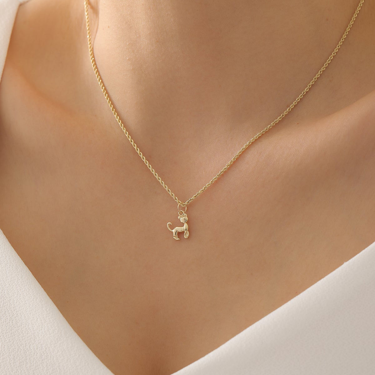 GLÜCKSKATZE-ANHÄNGER | 14K GOLD