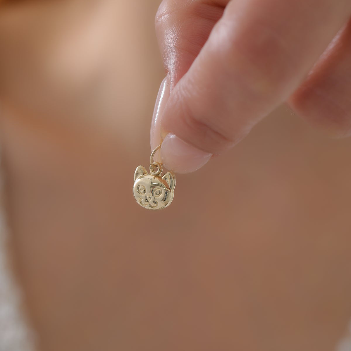 GLÜCKSKATZE-ANHÄNGER | 14K GOLD