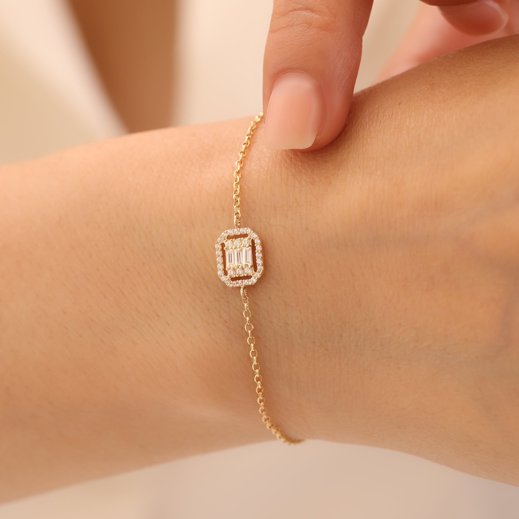 LEGANTES BAGUETTE-ARMKETTE | 14K GOLD