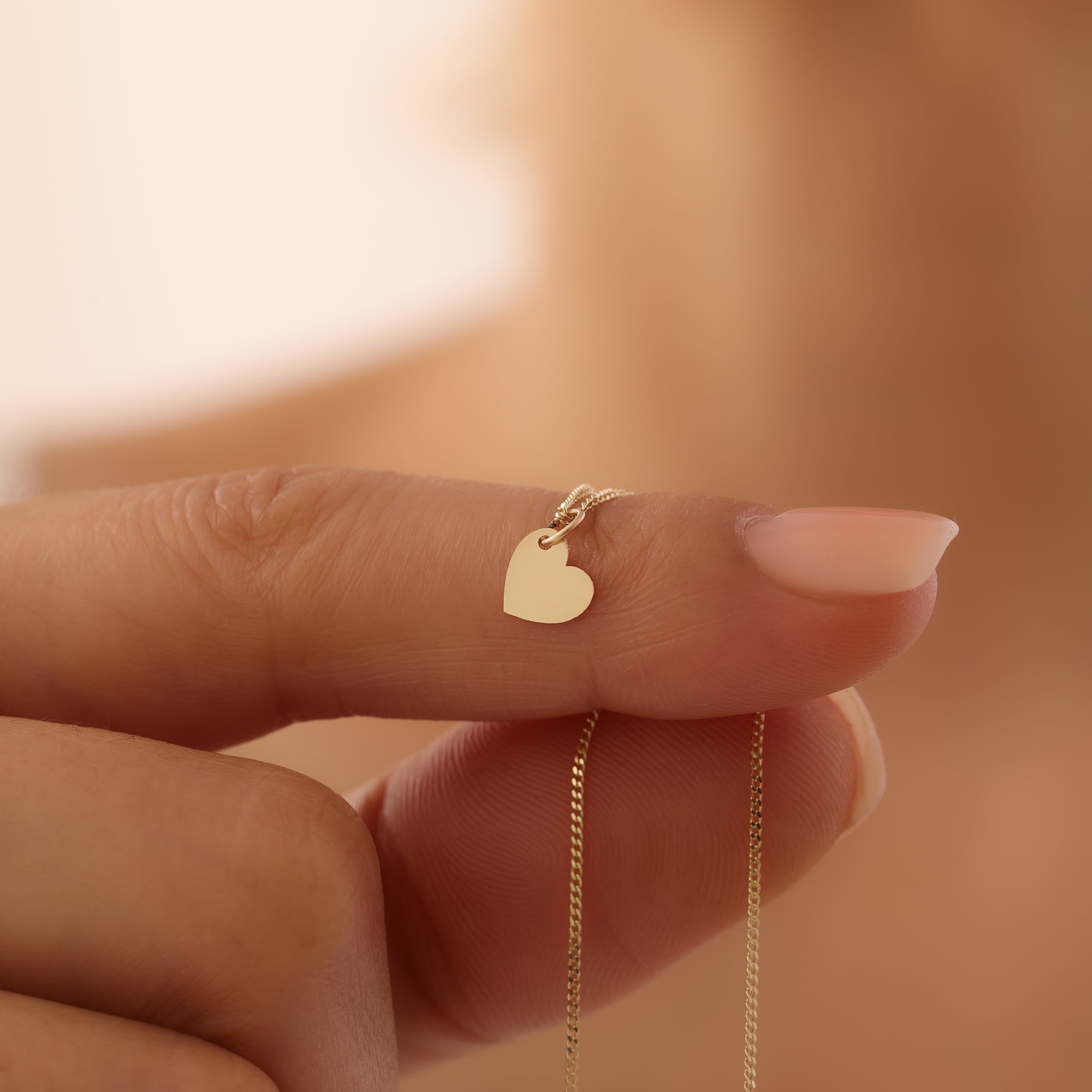 MINIMALE KETTE MIT HERZDETAIL HALSKETTE | 14K GOLD