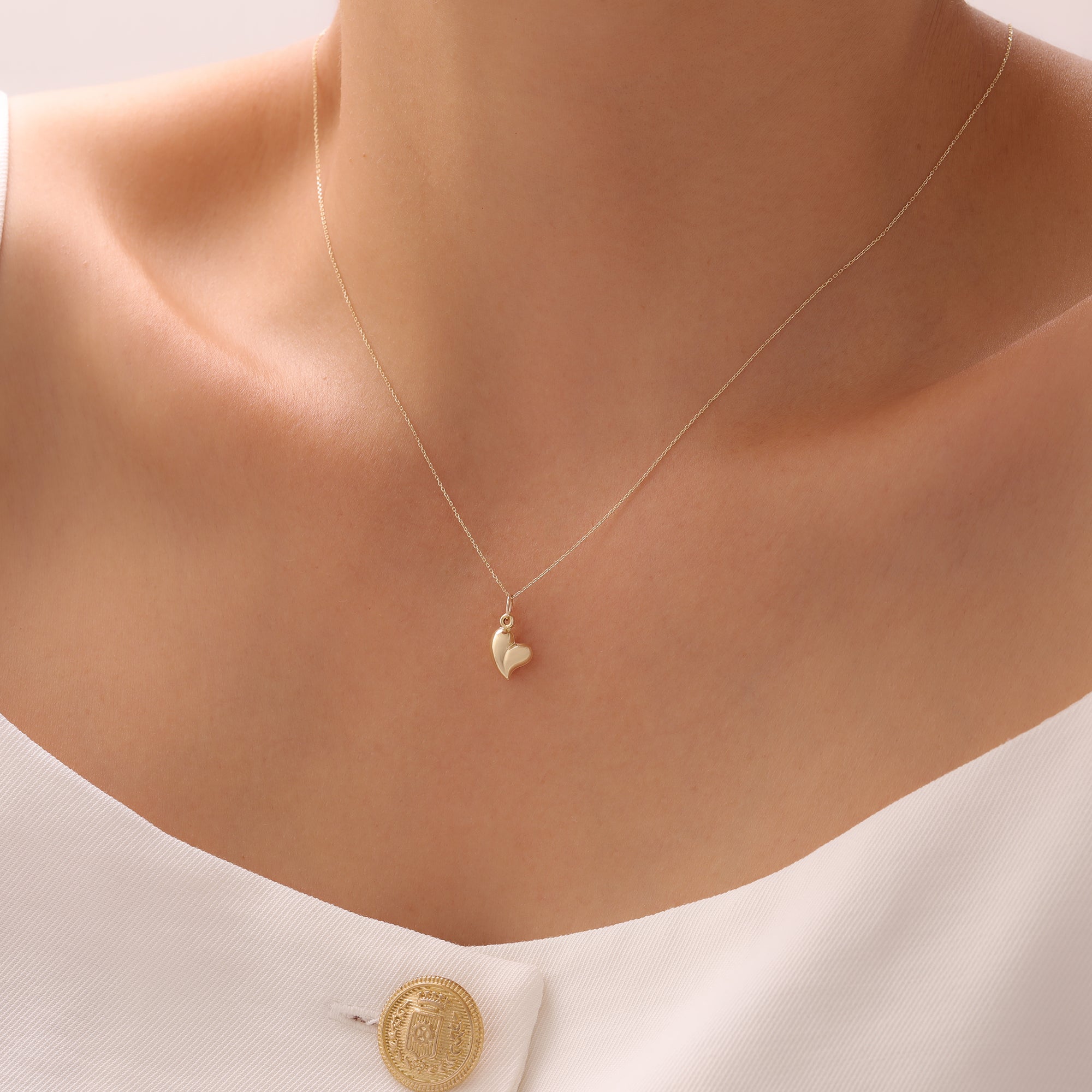 TROPFENHERZ ANHÄNGER | 14K GOLD