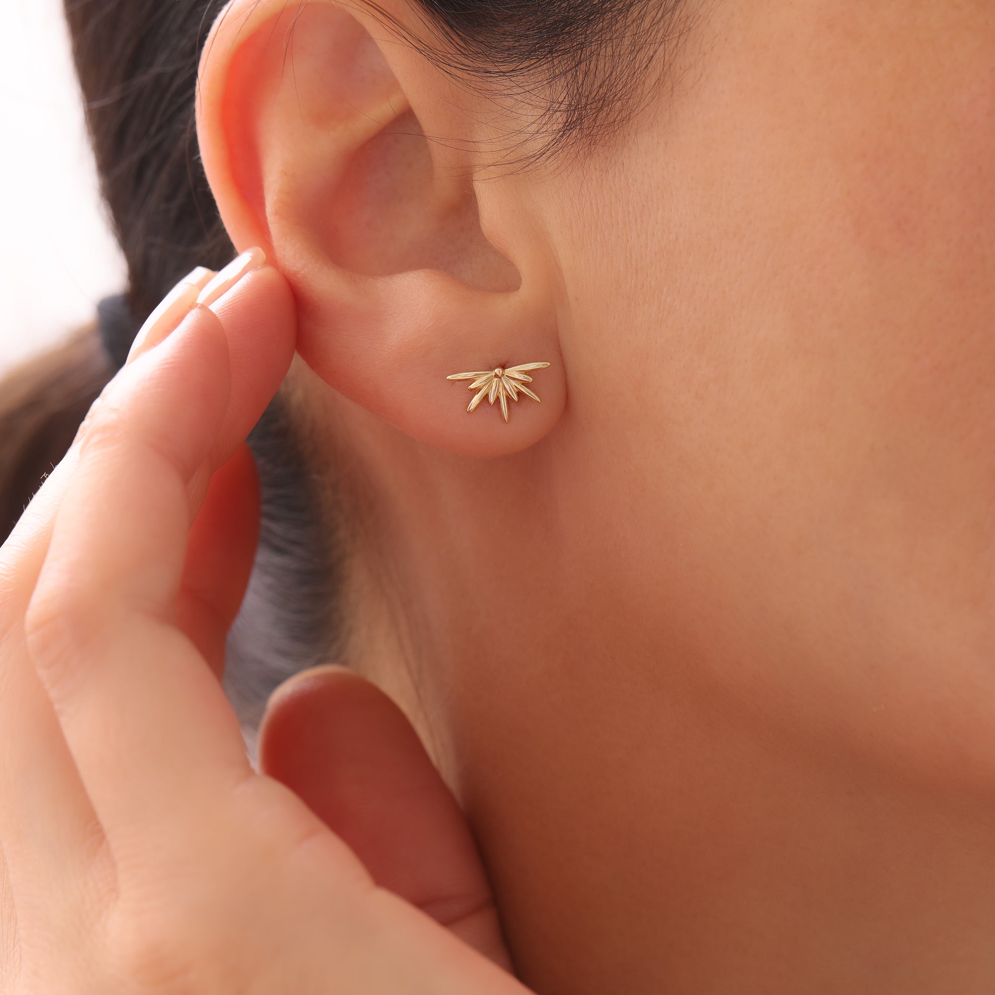 MINIMALE SONNENUNTERGANG-OHRRINGE | 14K GOLD
