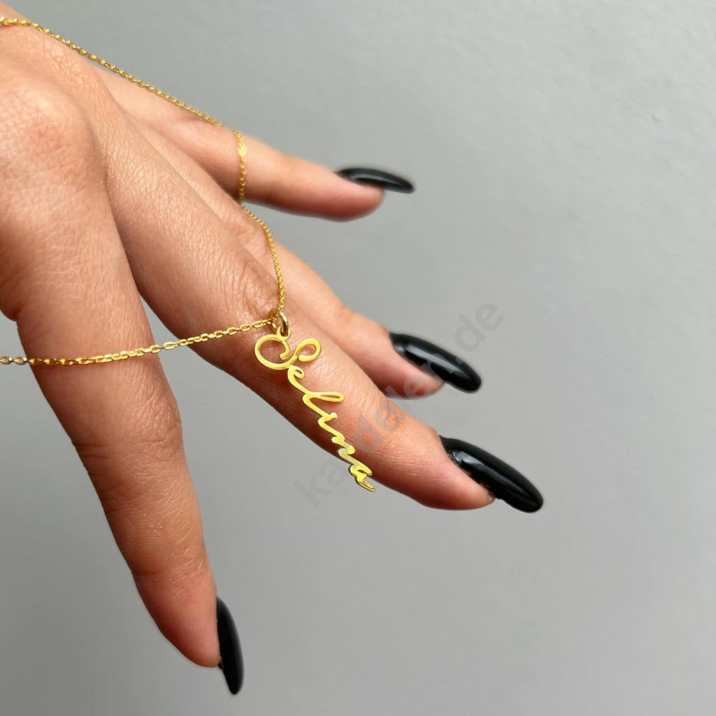 14K GOLD SIGNATUR NAMENSKETTE (7245812695085)