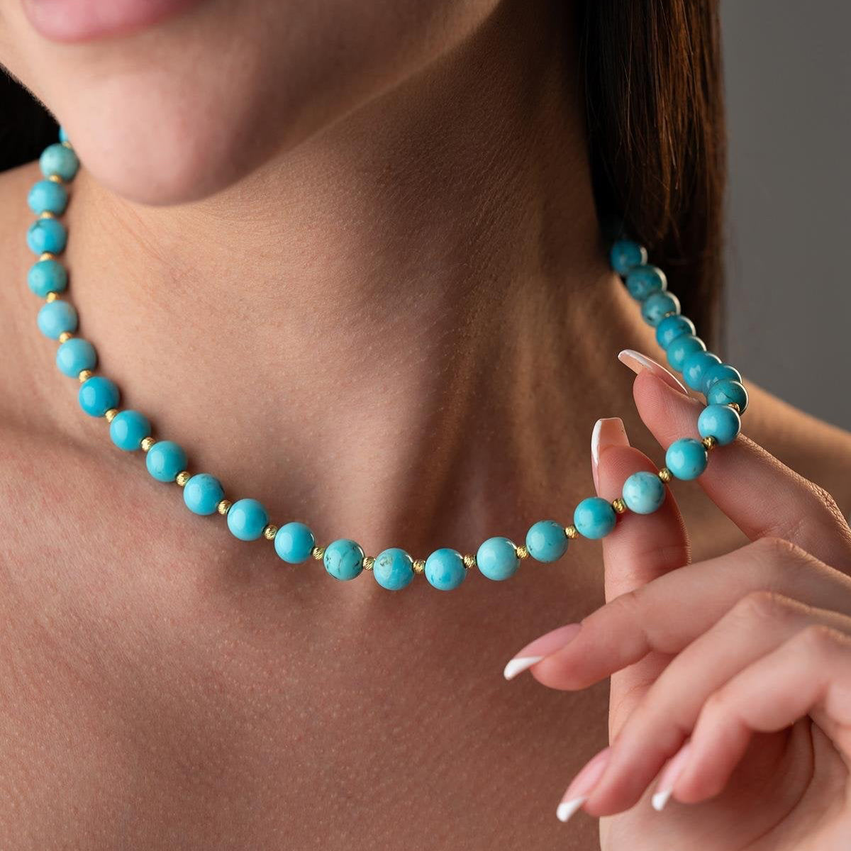 FIRUZE DORIKA 8MM KETTE | 925 SILBER