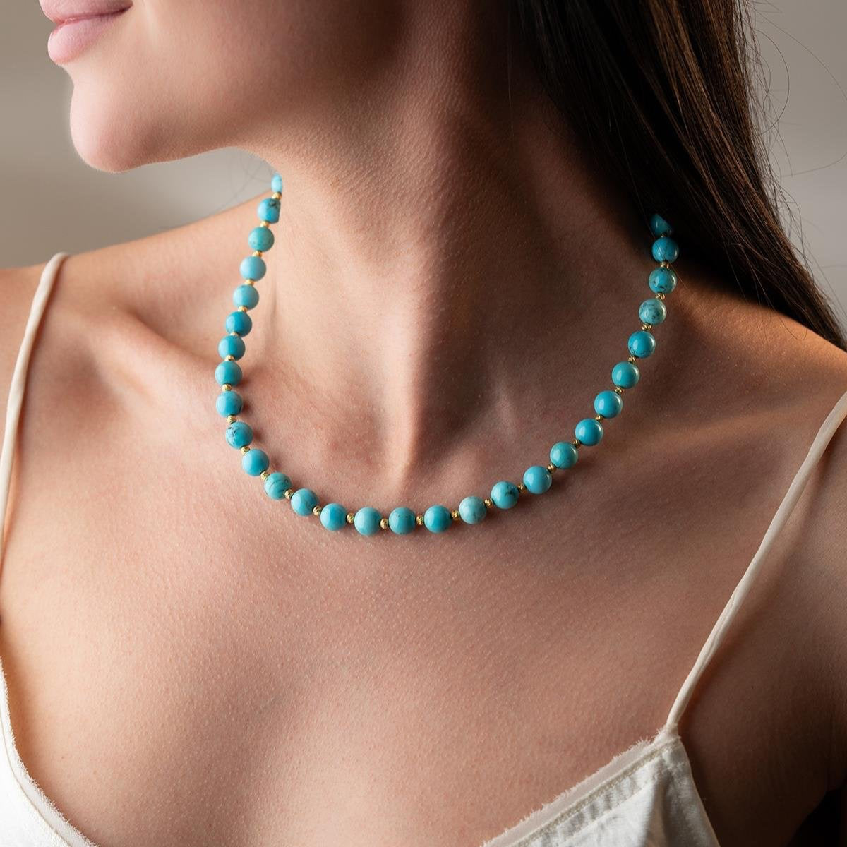 FIRUZE DORIKA 8MM KETTE | 925 SILBER