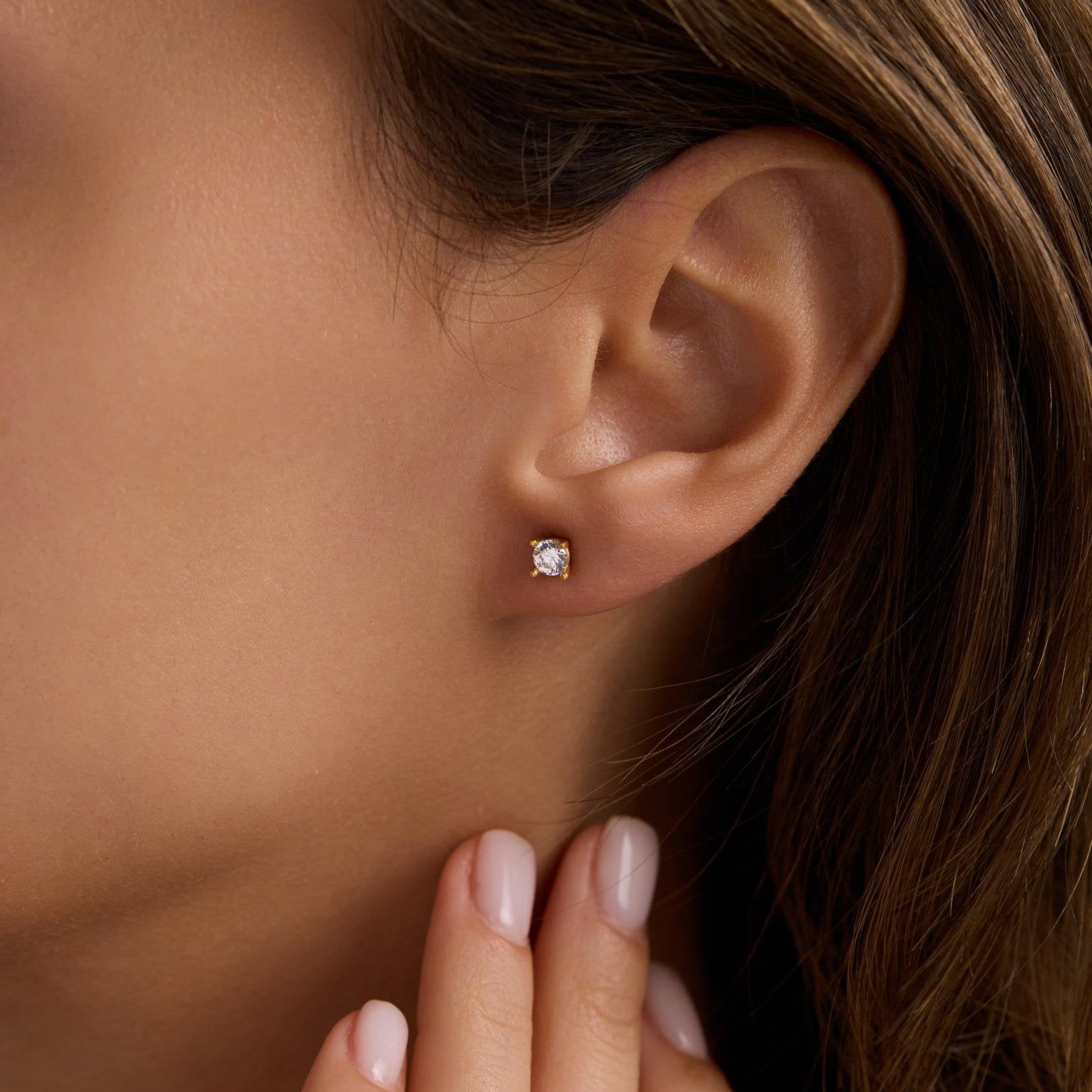 ZAO 4MM OHRRINGE | 925 SILBER