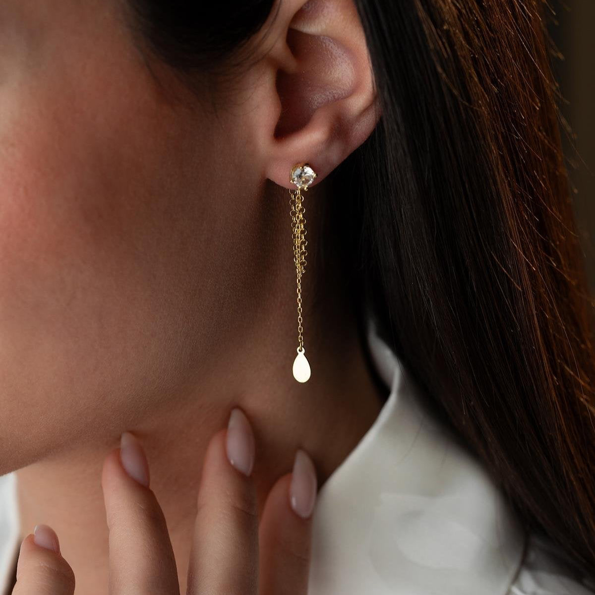 LUNA DROP MODEL II OHRRINGE | 925 SILBER