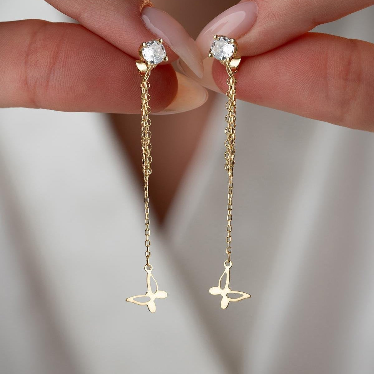 LUNA BUTTERFLY OHRRINGE | 925 SILBER