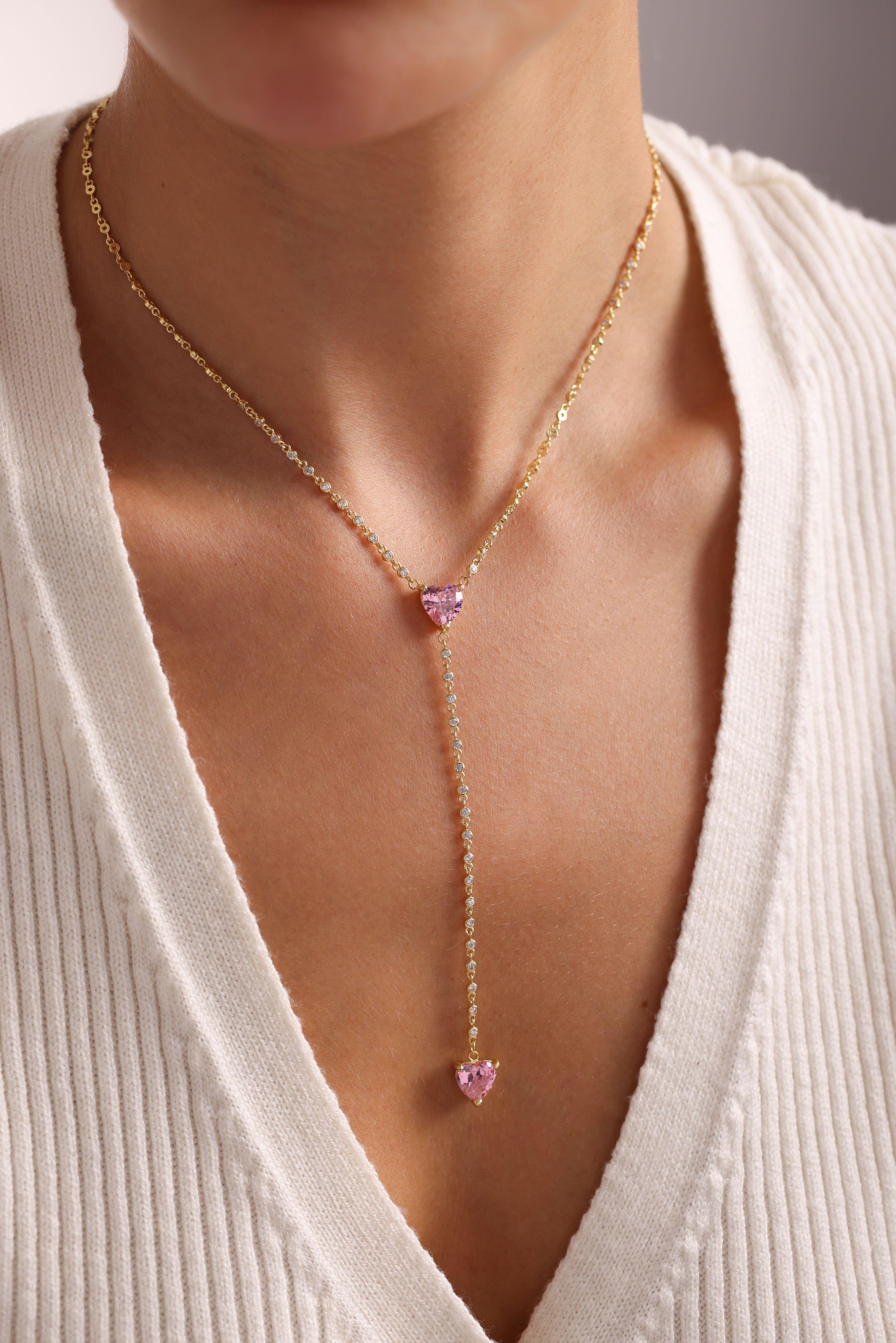 ROSE HERZ Y KETTE | 925 SILBER