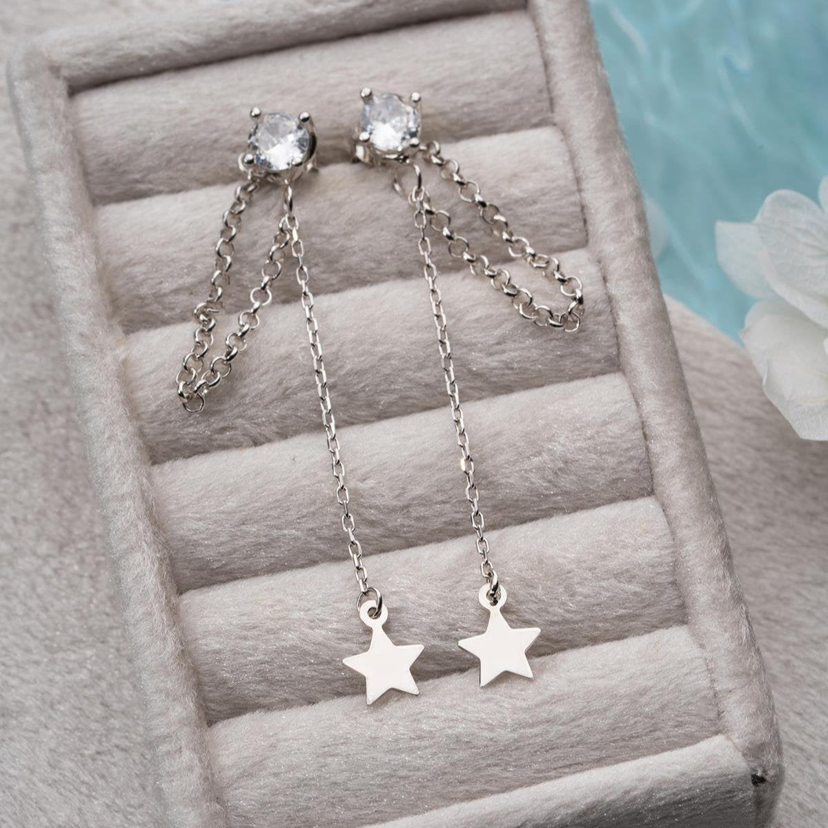 LUNA STERN OHRRINGE | 925 SILBER