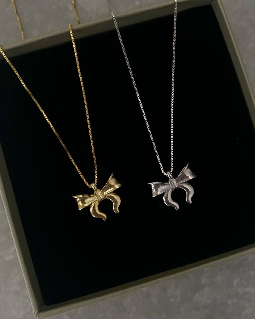 SWEET BOW NECKLACE | 925 SILBER
