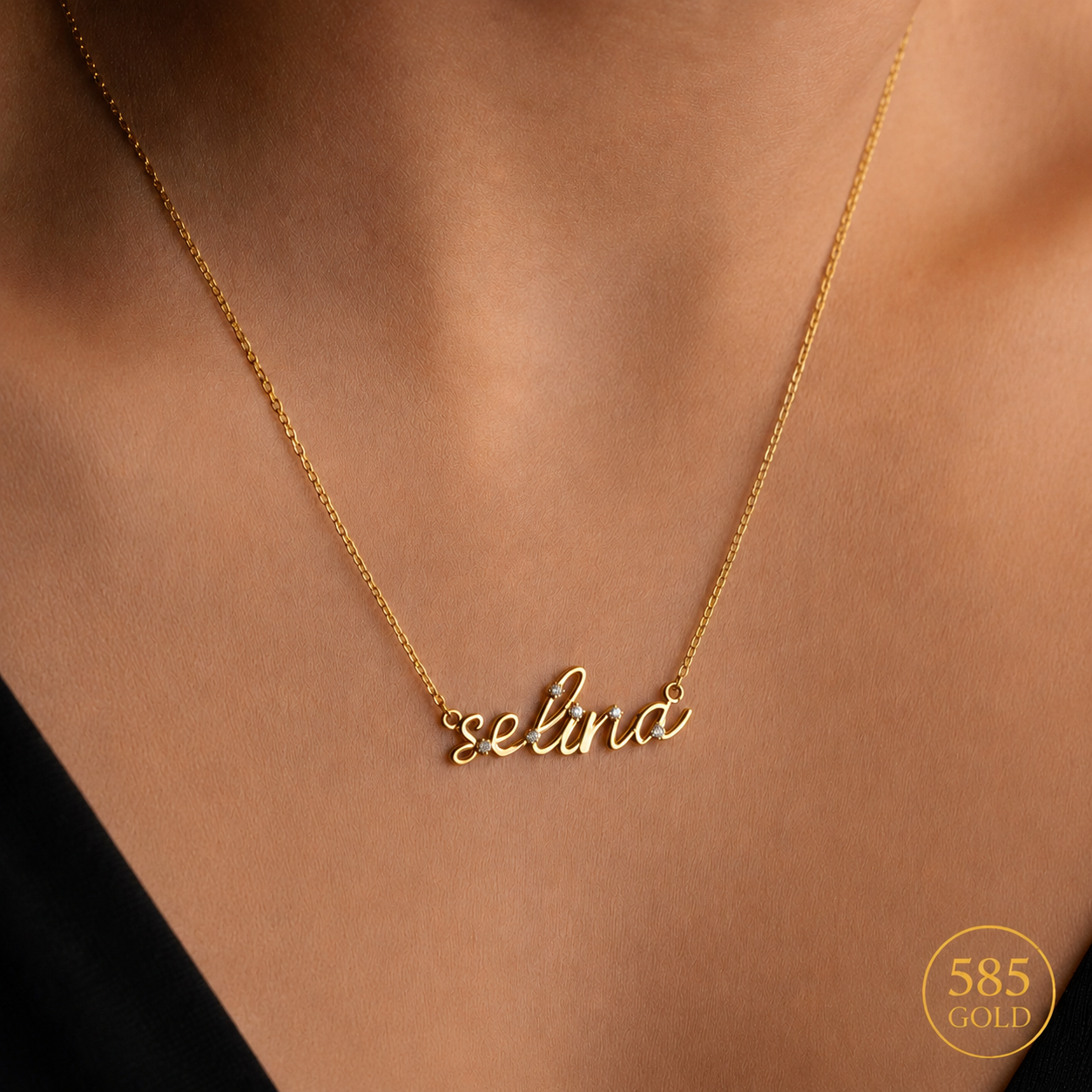 SHINE NAMENSKETTE | 14K GOLD