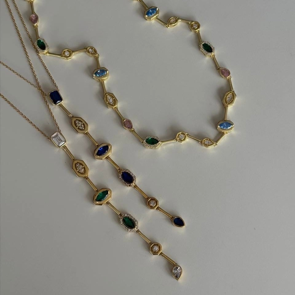 COLORFULL BIJOU HALSKETTE | 925 SILBER