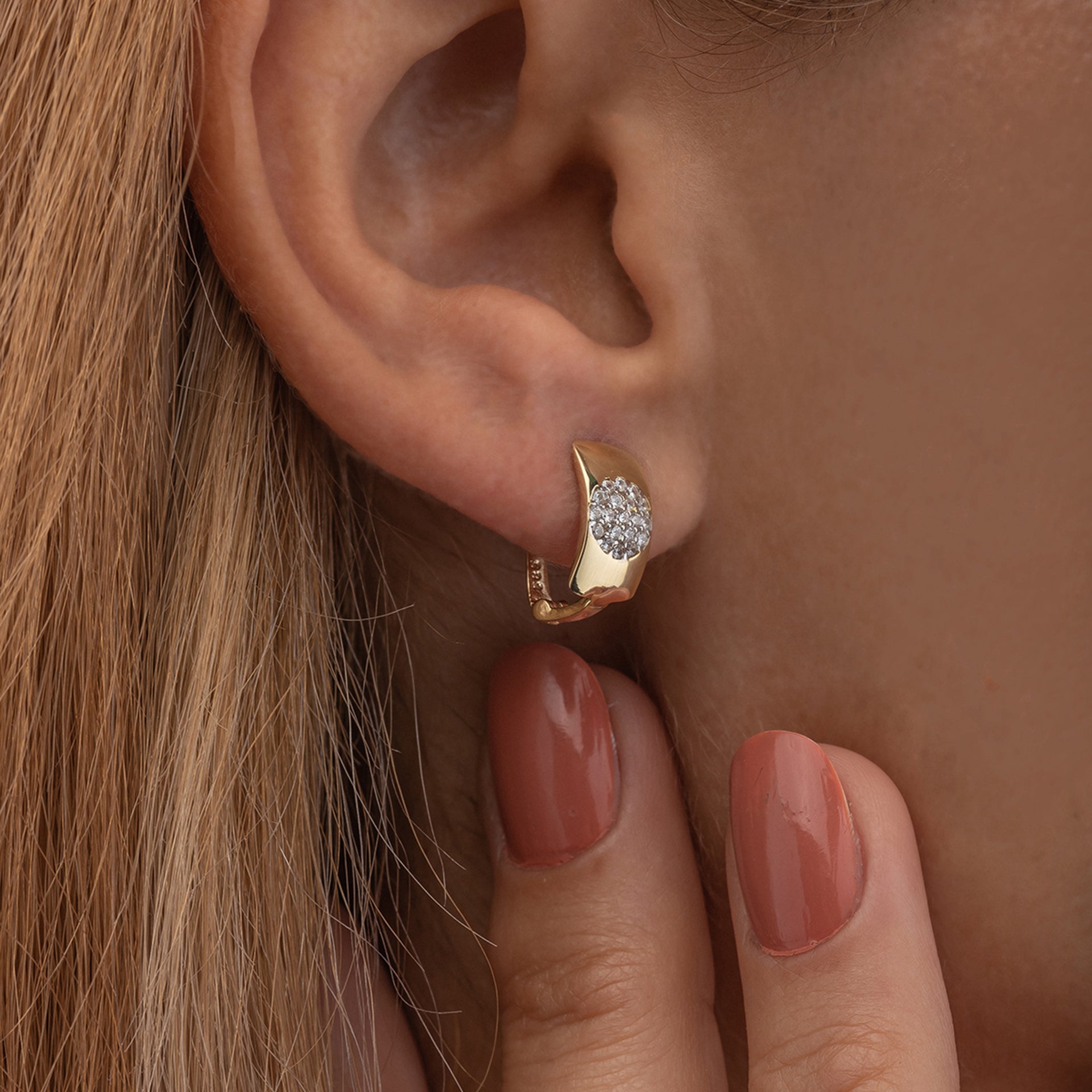 RUNDMUSTER OHRRINGE | 14K GOLD