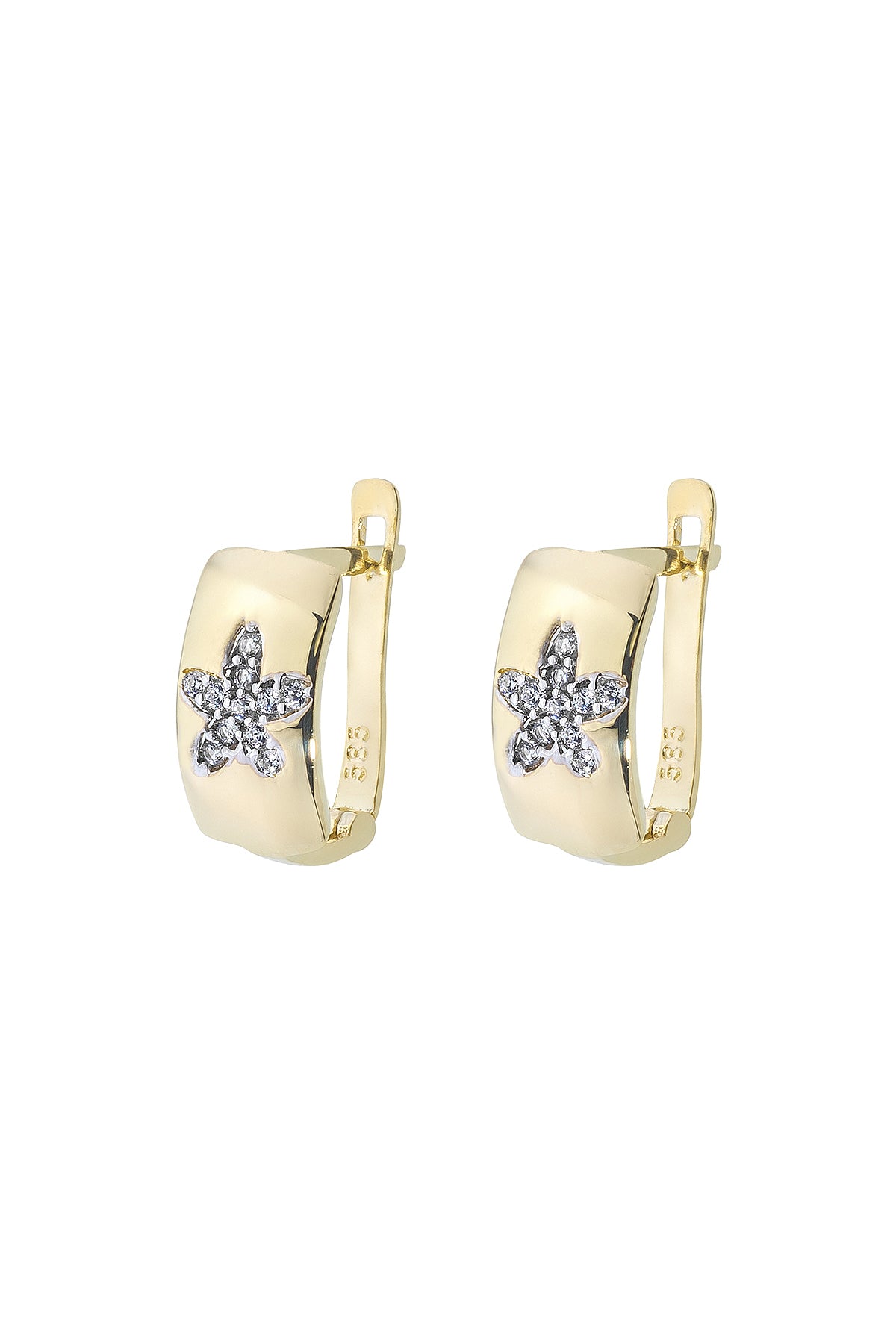 BLUMENMUSTER OHRRINGE | 14K GOLD