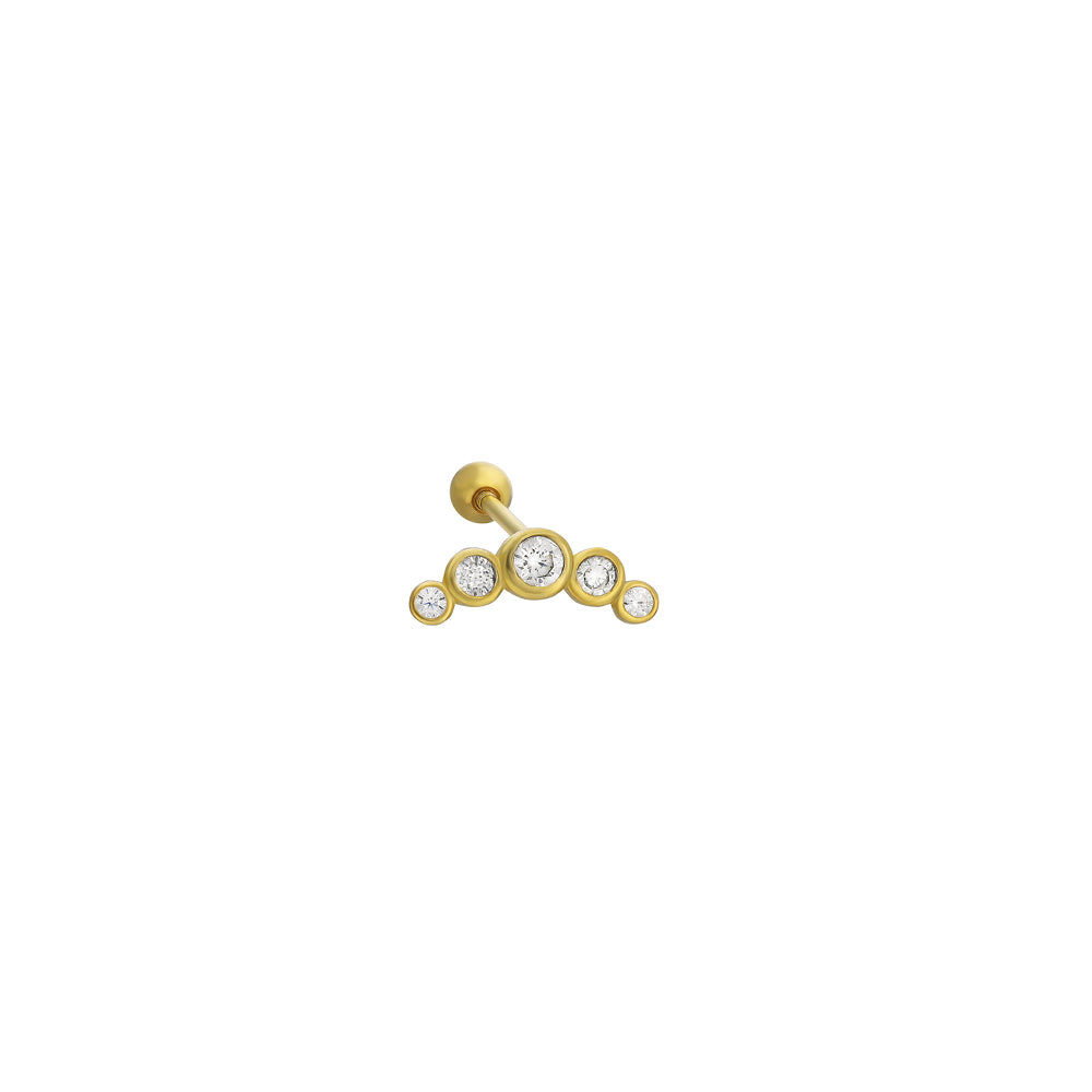 POINTED ZIRKONIA PIERCING