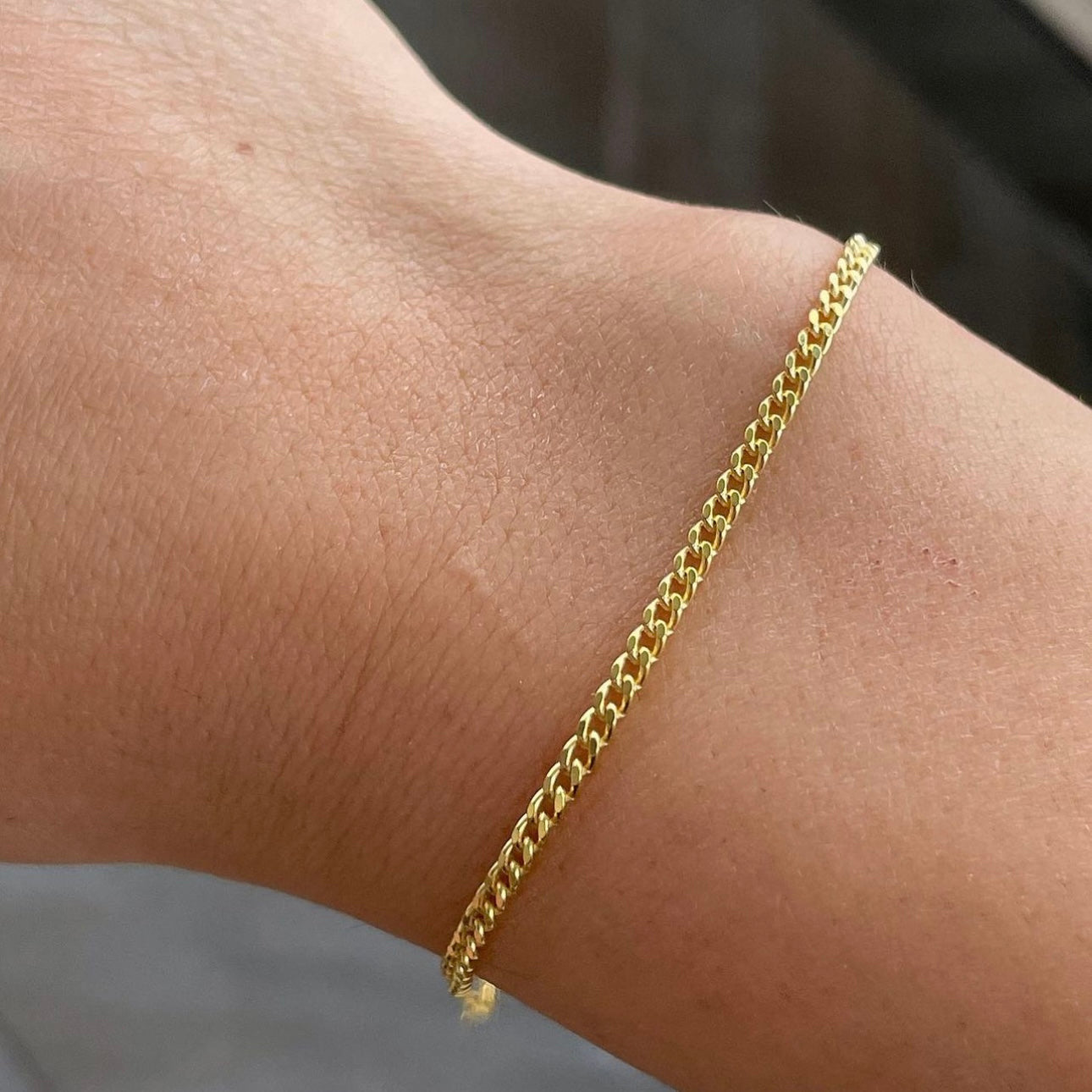 LETTER CUBAN BRACELET WOMEN | 925 SILVER