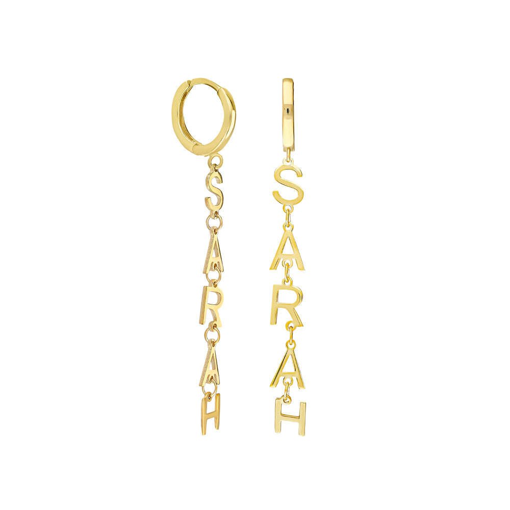 PREMIUM NAMENS OHRRINGE | 925 SILBER