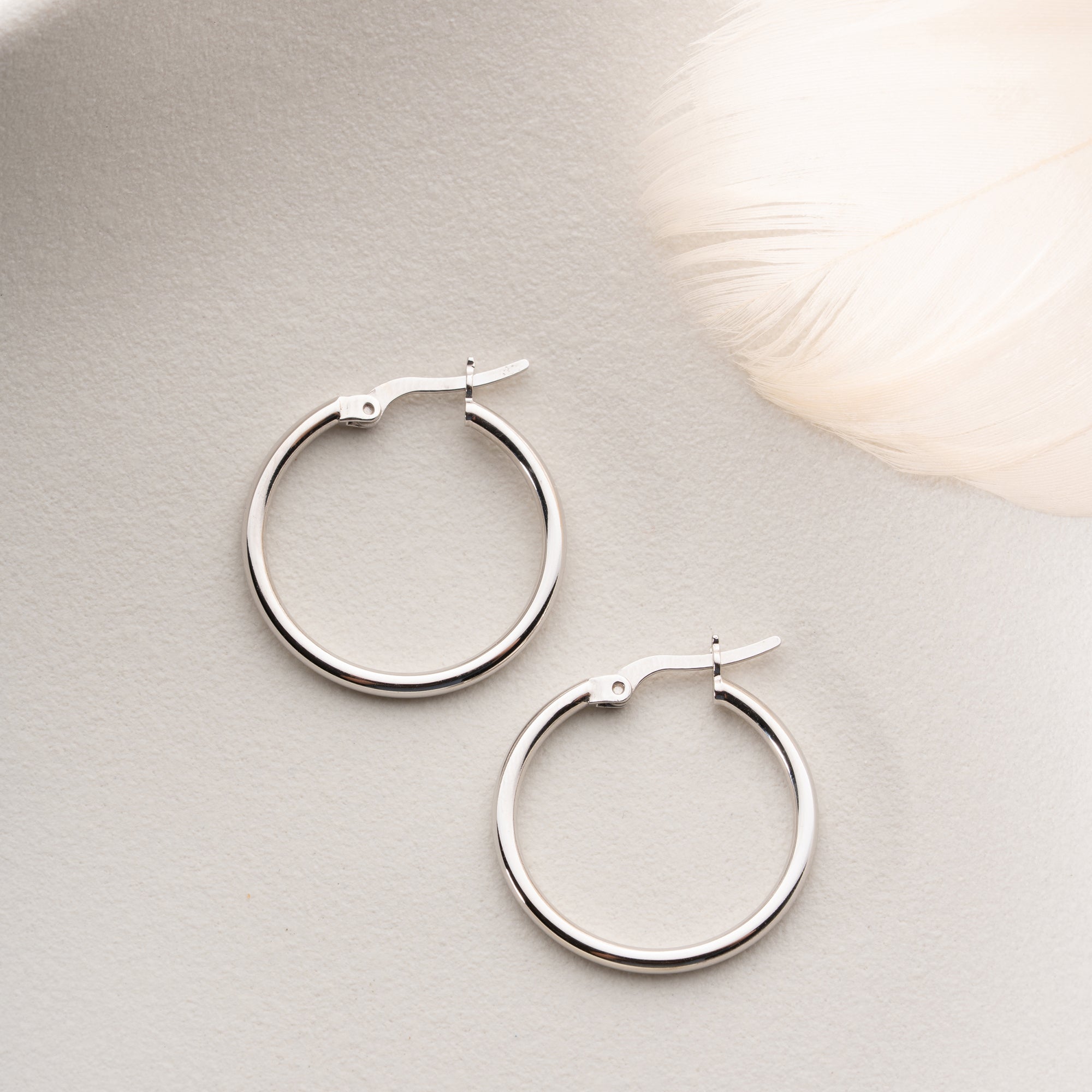 EINE BASIC OHRRINGE | 925 SILBER