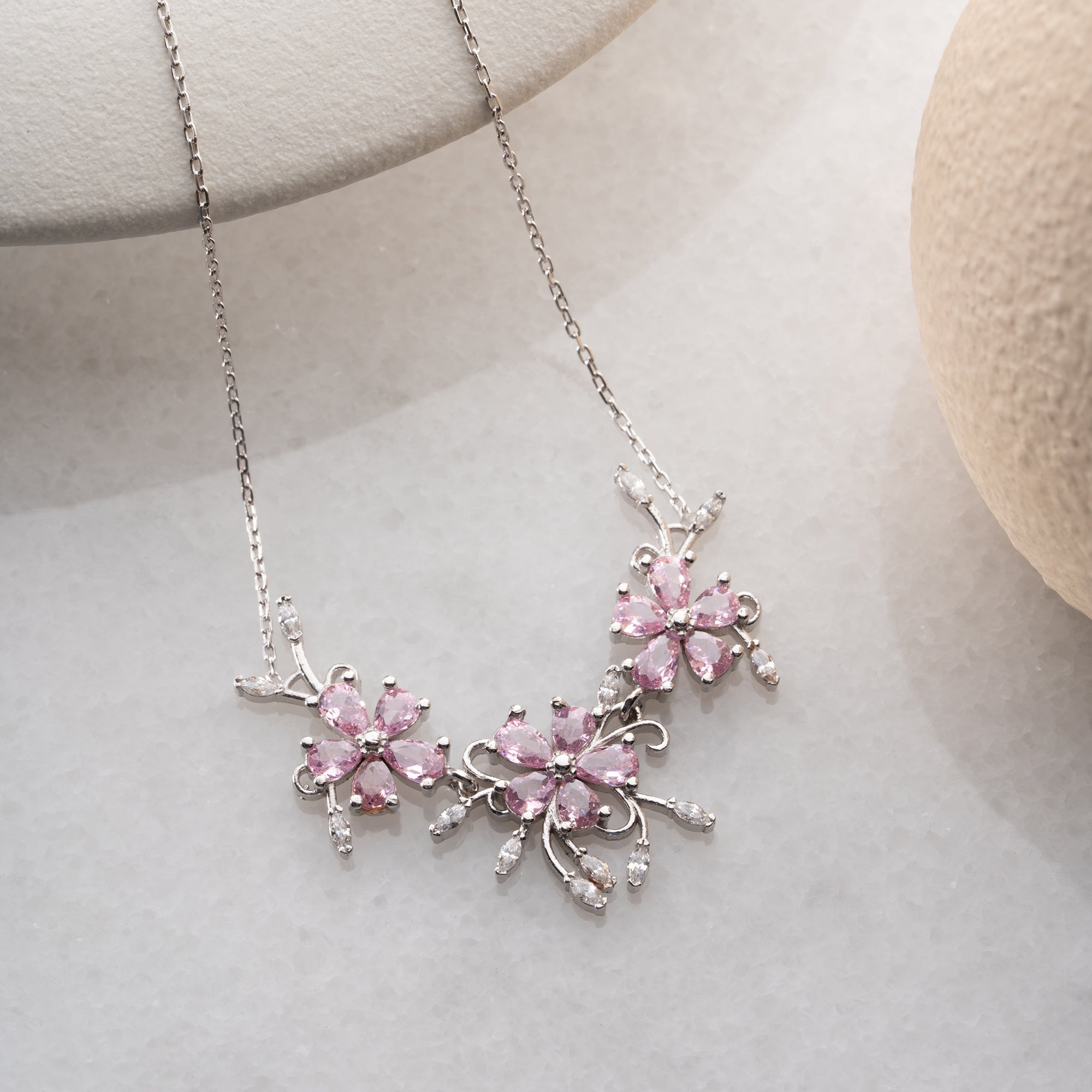 FRÜHLINGSZAUBER HALSKETTE | 925 SILBER