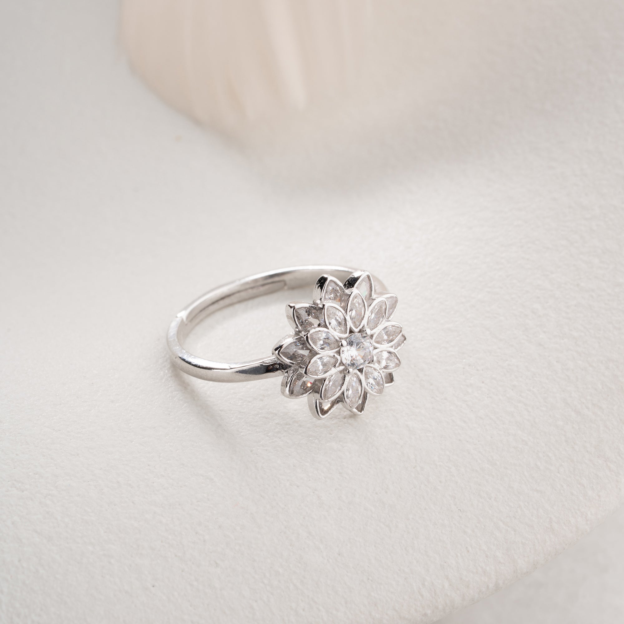 LOTUS RING | 925 SILBER