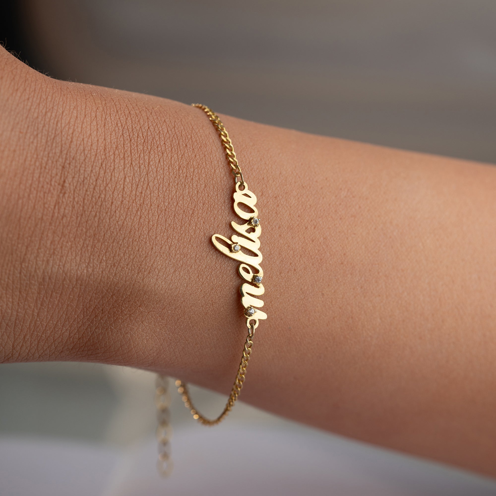 SHINE NAMENS ARMKETTE | 925 SILBER