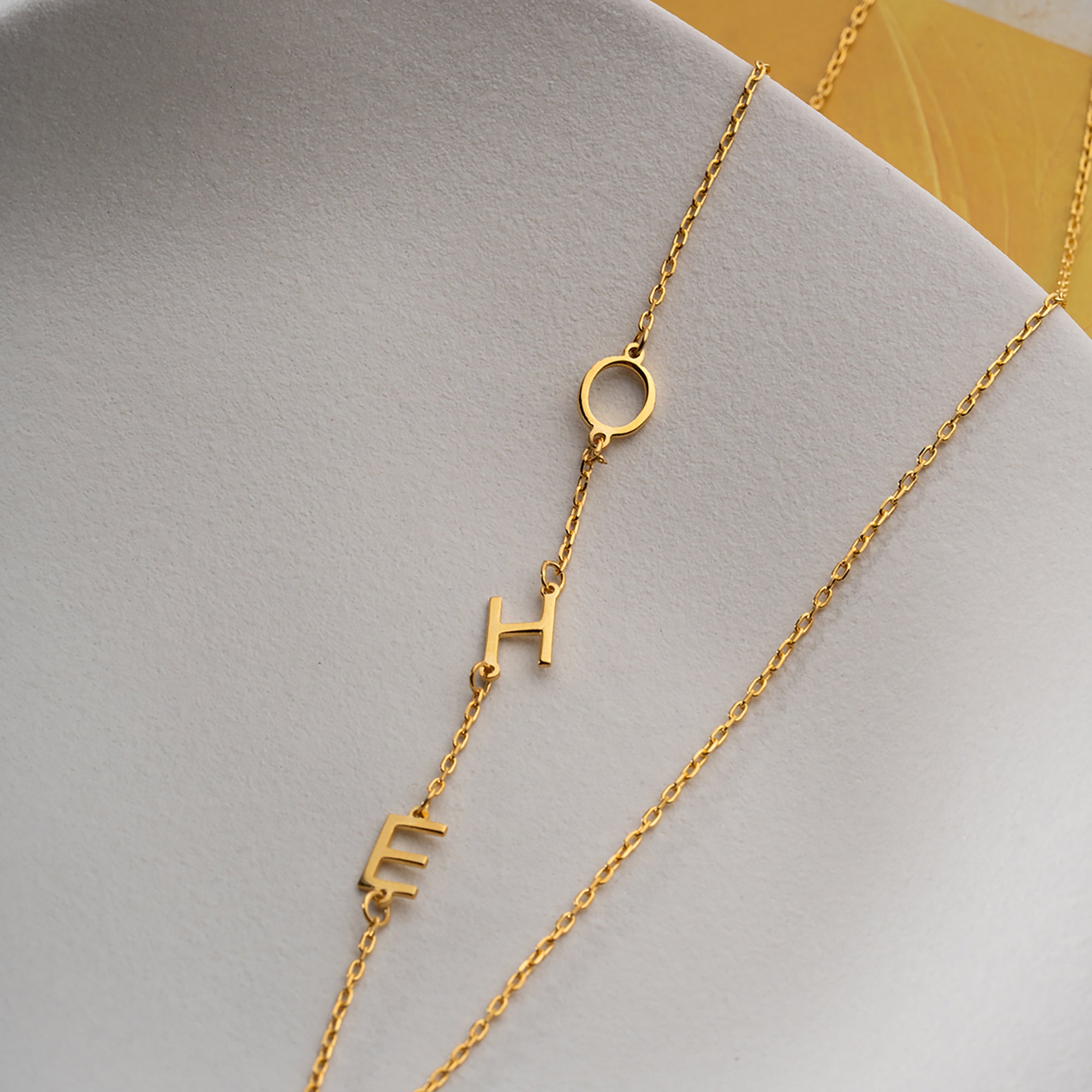 3ER BUCHSTABEN KETTE | 925 SILBER
