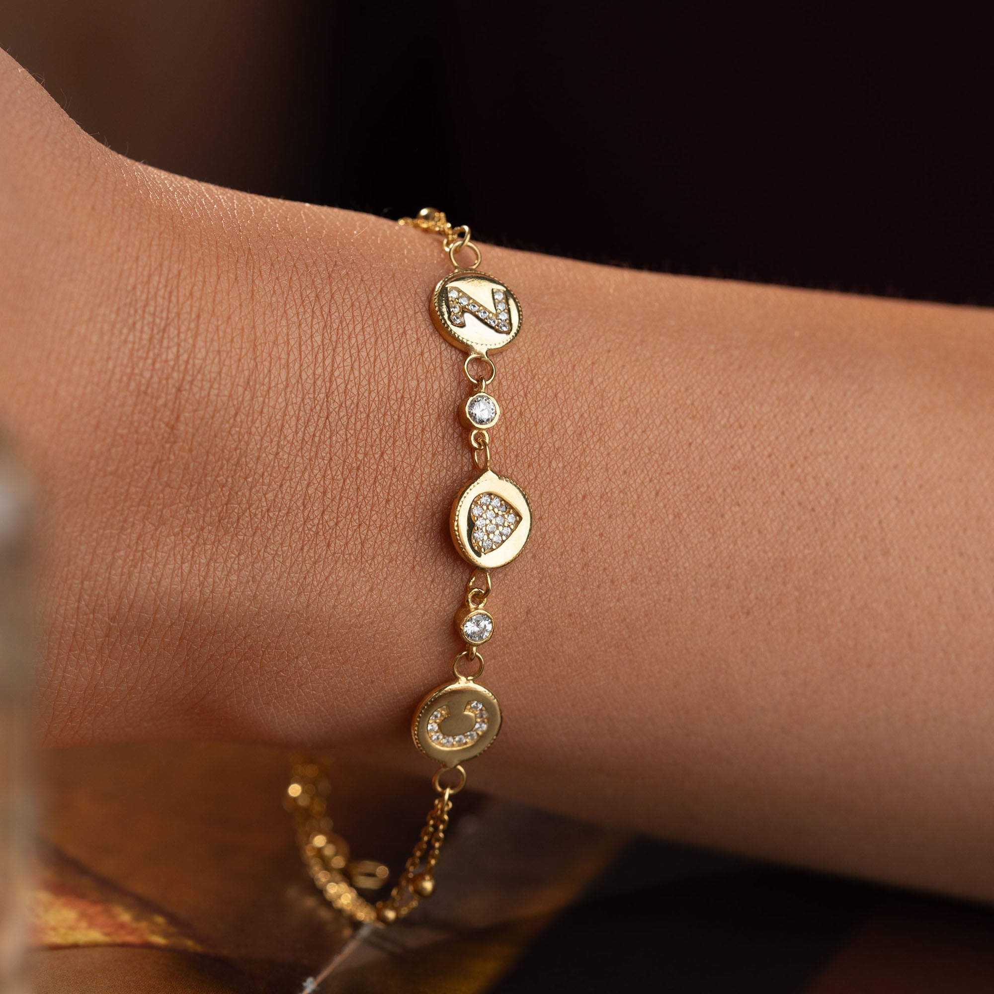 LETTER HEART LETTER ARMKETTE | 925 SILBER