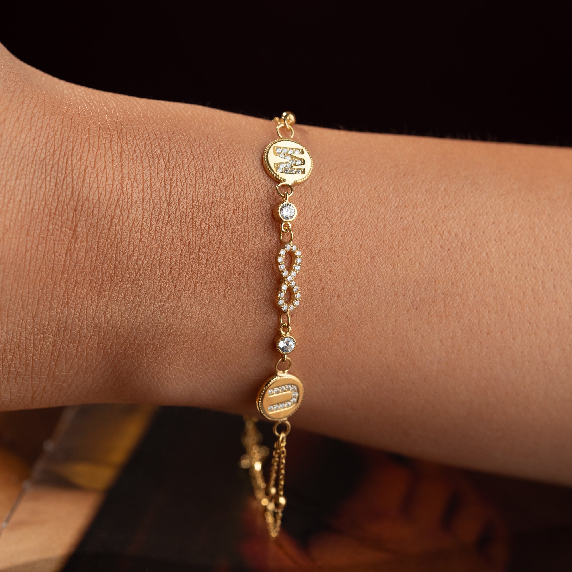 LETTER INFINITY LETTER ARMKETTE | 925 SILBER
