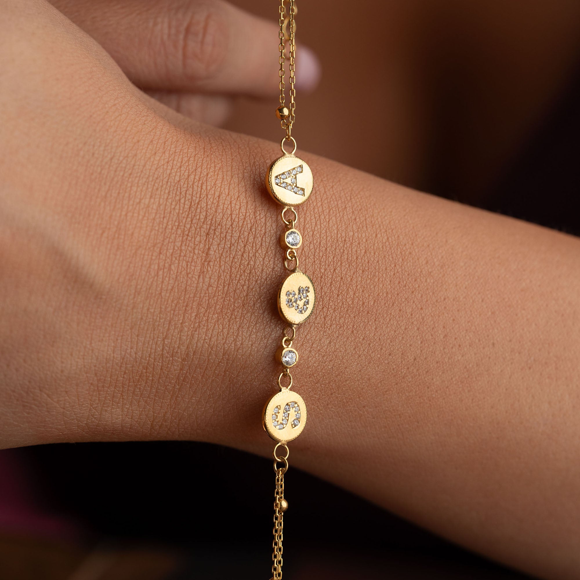 LETTER & LETTER ARMKETTE | 925 SILBER