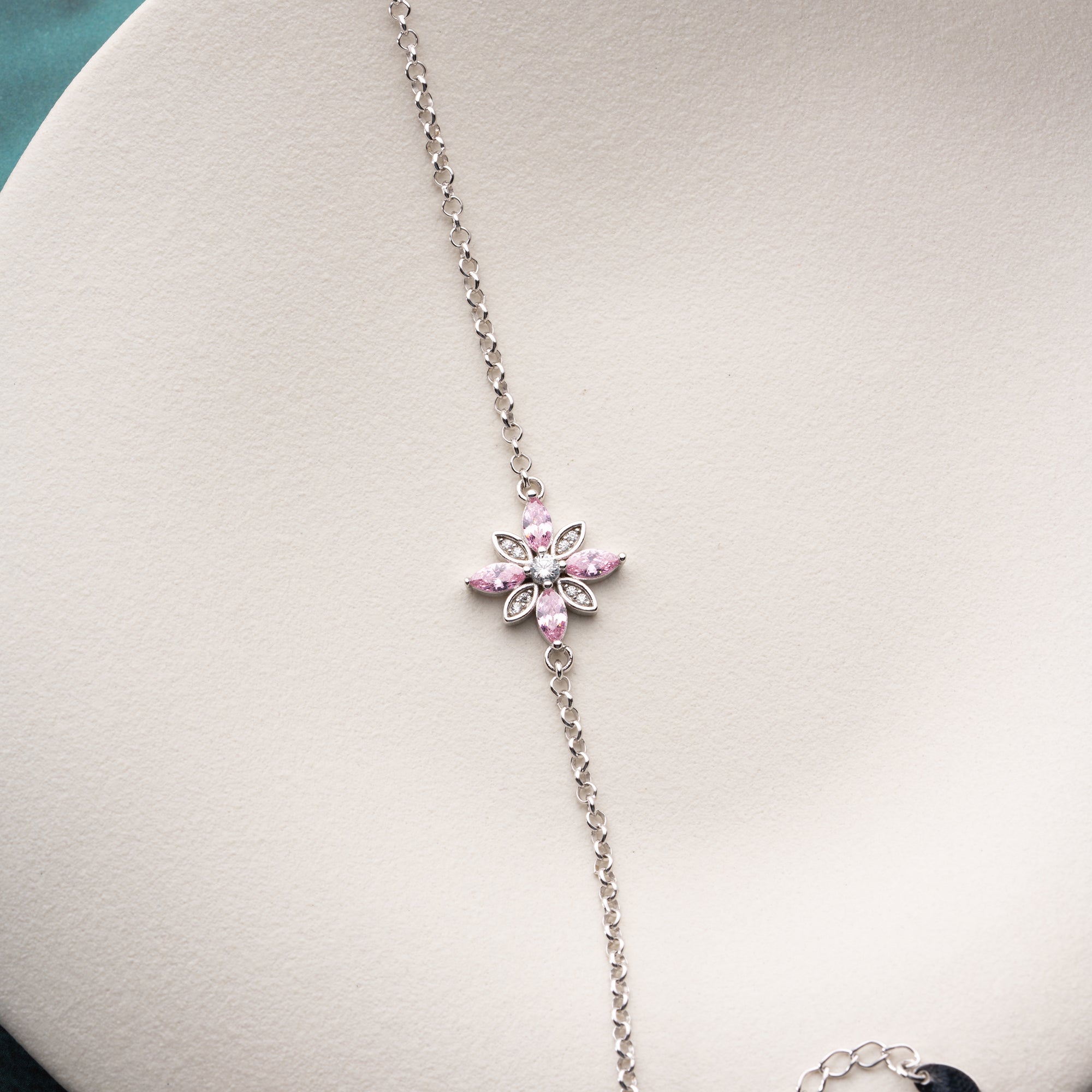 BLUME ARMKETTE | 925 SILBER