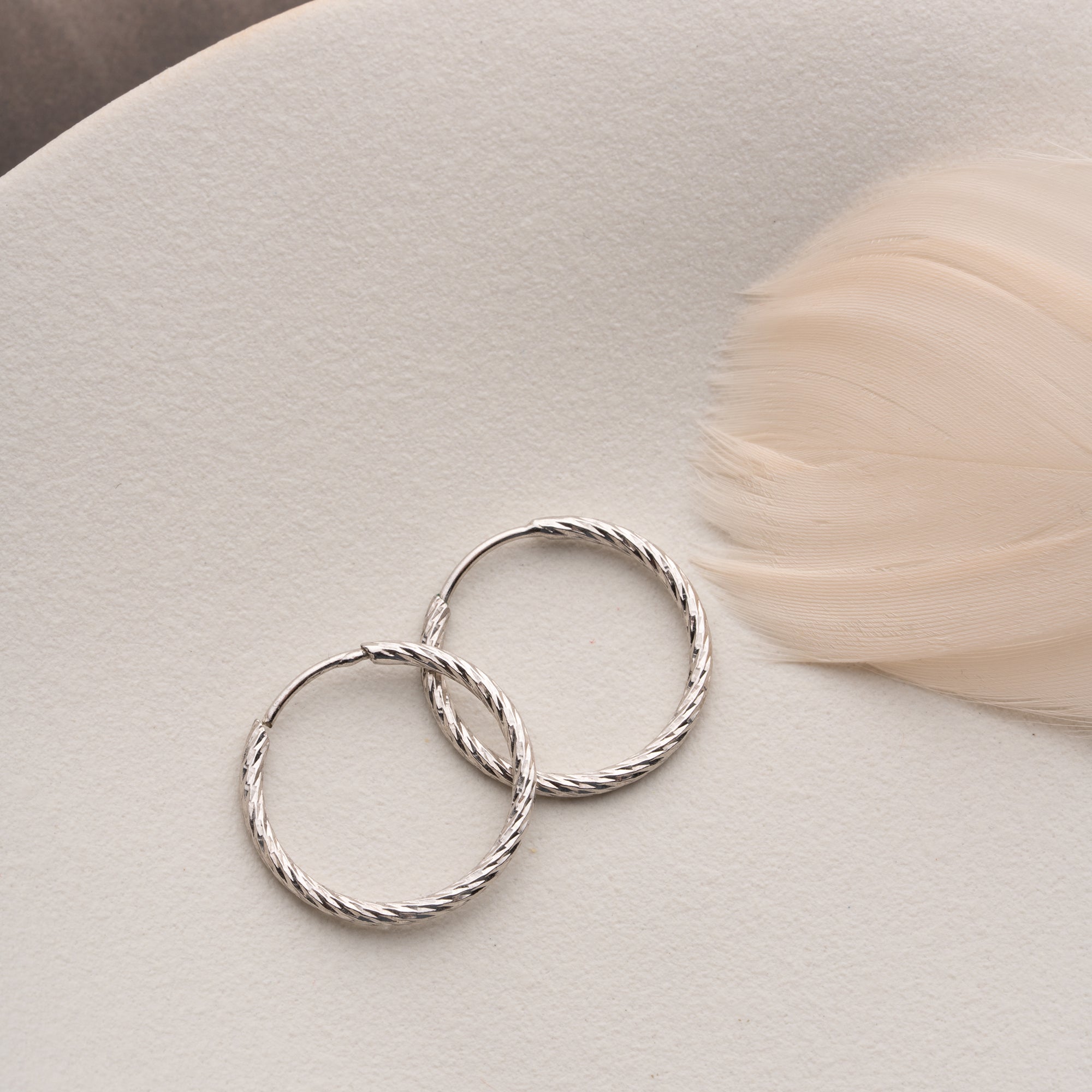 GEDREHTE CREOLEN OHRRINGE | 925 SILBER
