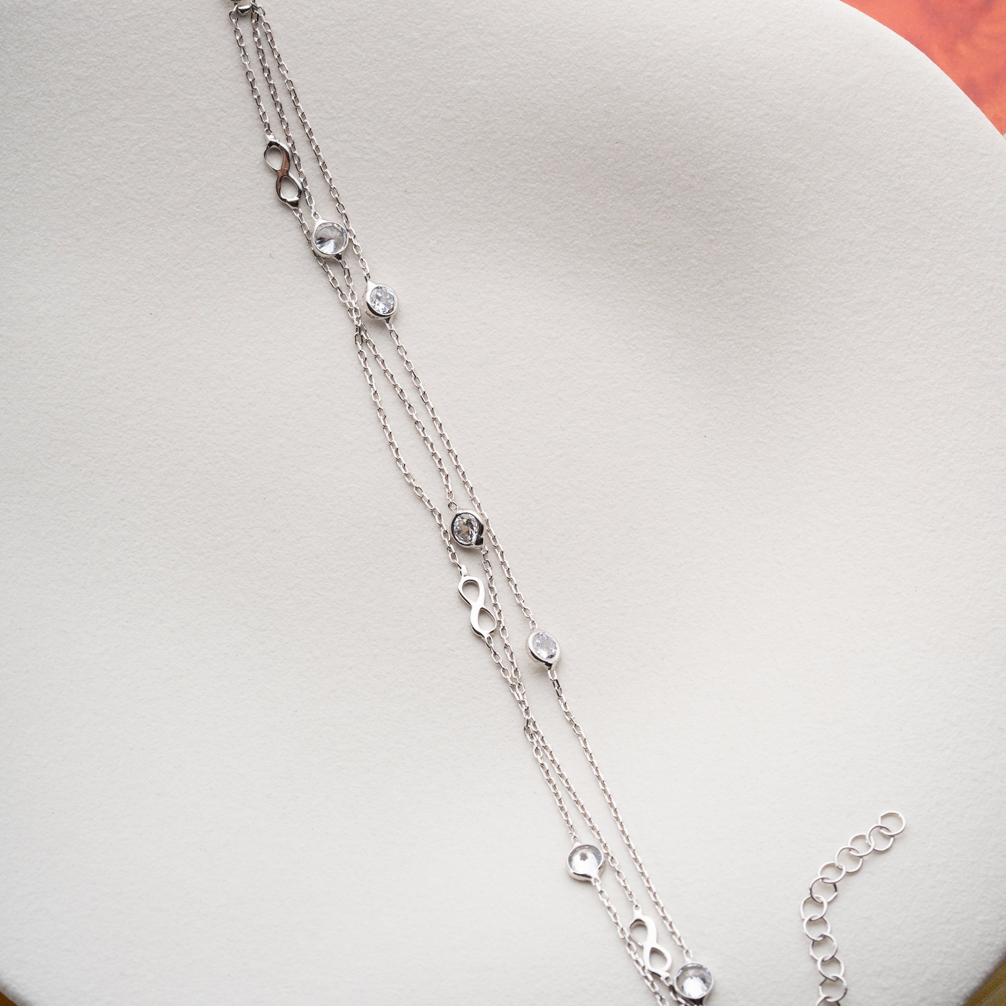 INFINITY STONE ARMBAND | 925 SILBER