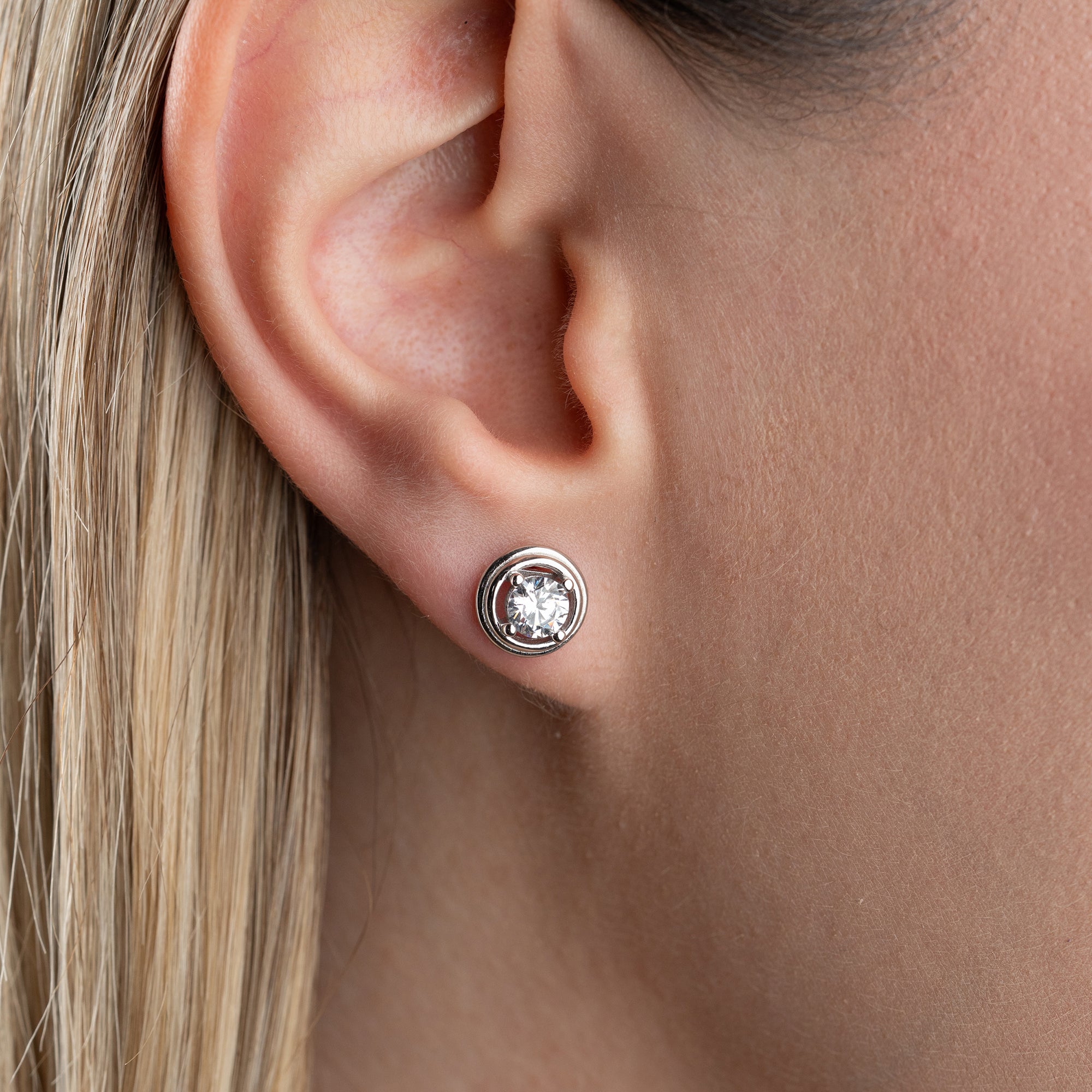 MINIMALISTISCH RUND AUS SILBER OHRRINGE | 925 SILBER