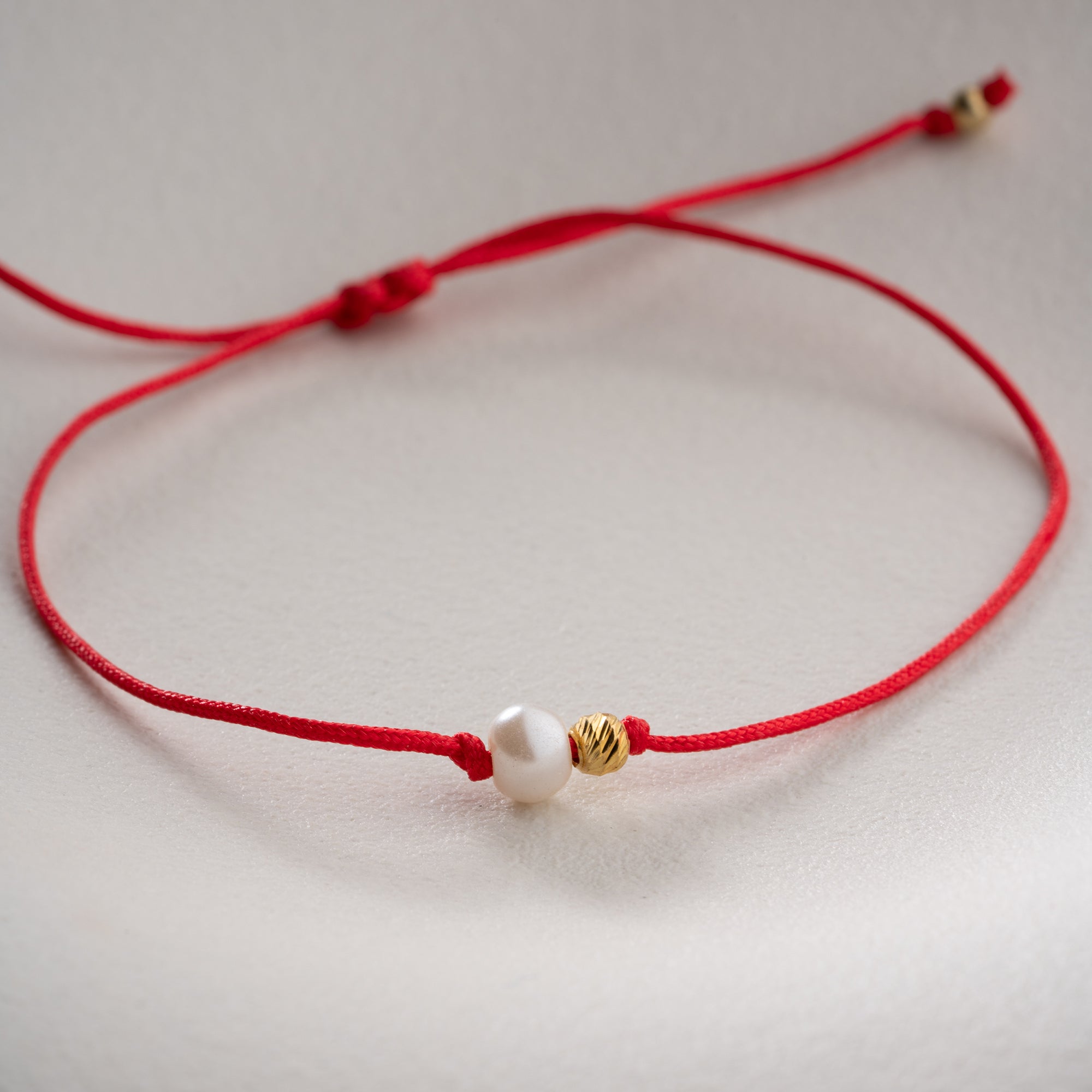 MINIMAL GLÜCKSPERLE ARMKETTE | 925 SILBER