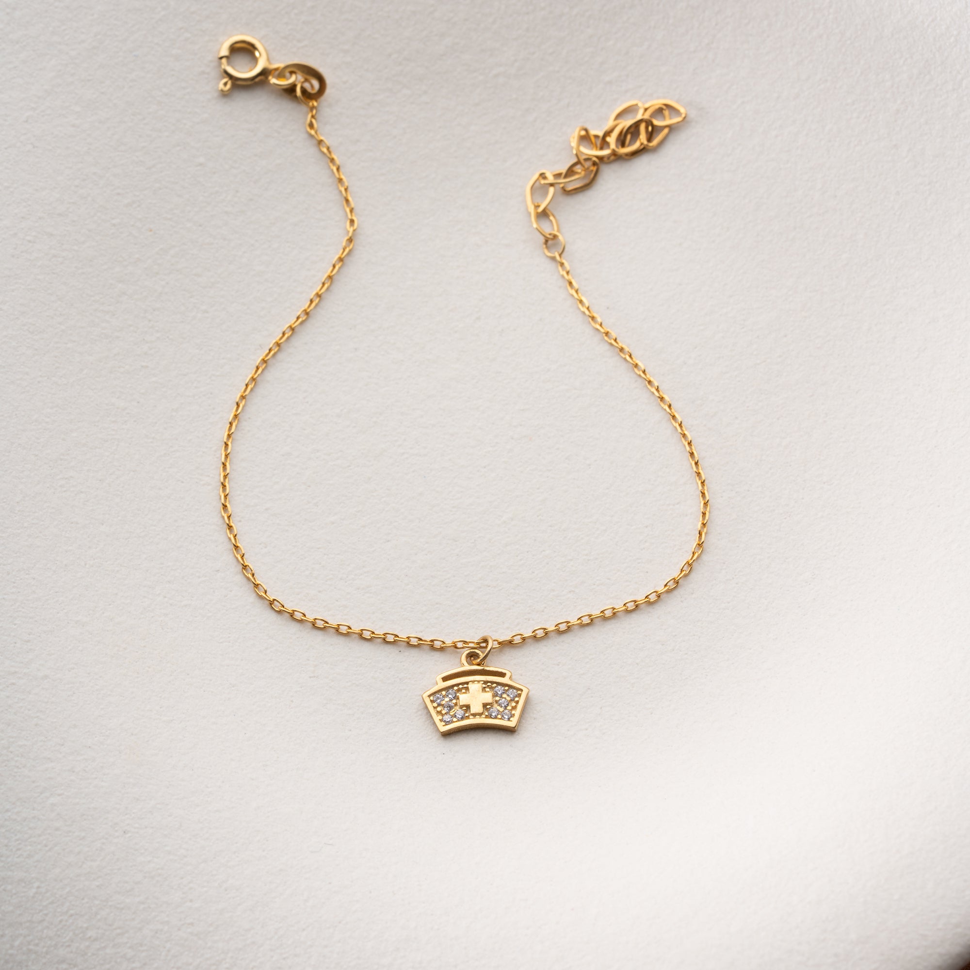 LEHRER-CHARM ARMKETTE | 925 SILBER