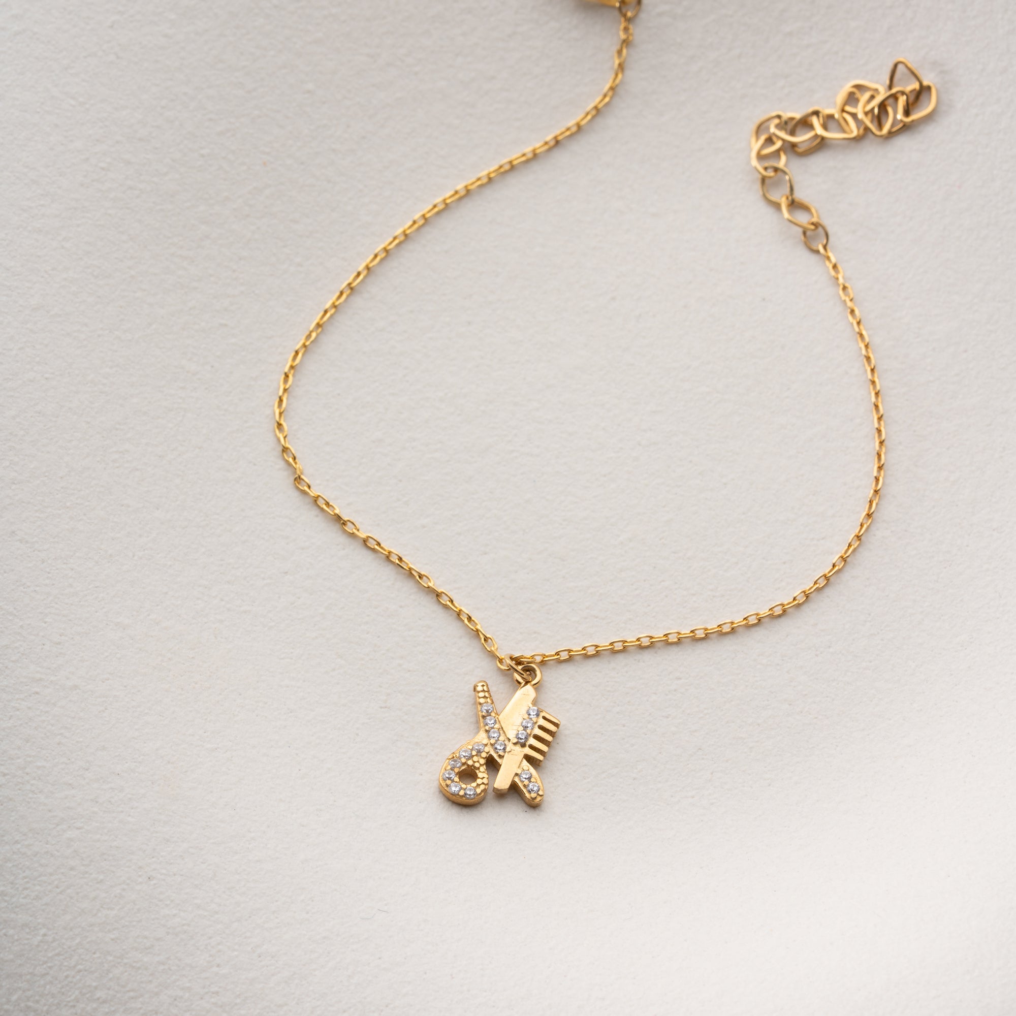 FRISEUR-CHARM ARMKETTE | 925 SILBER