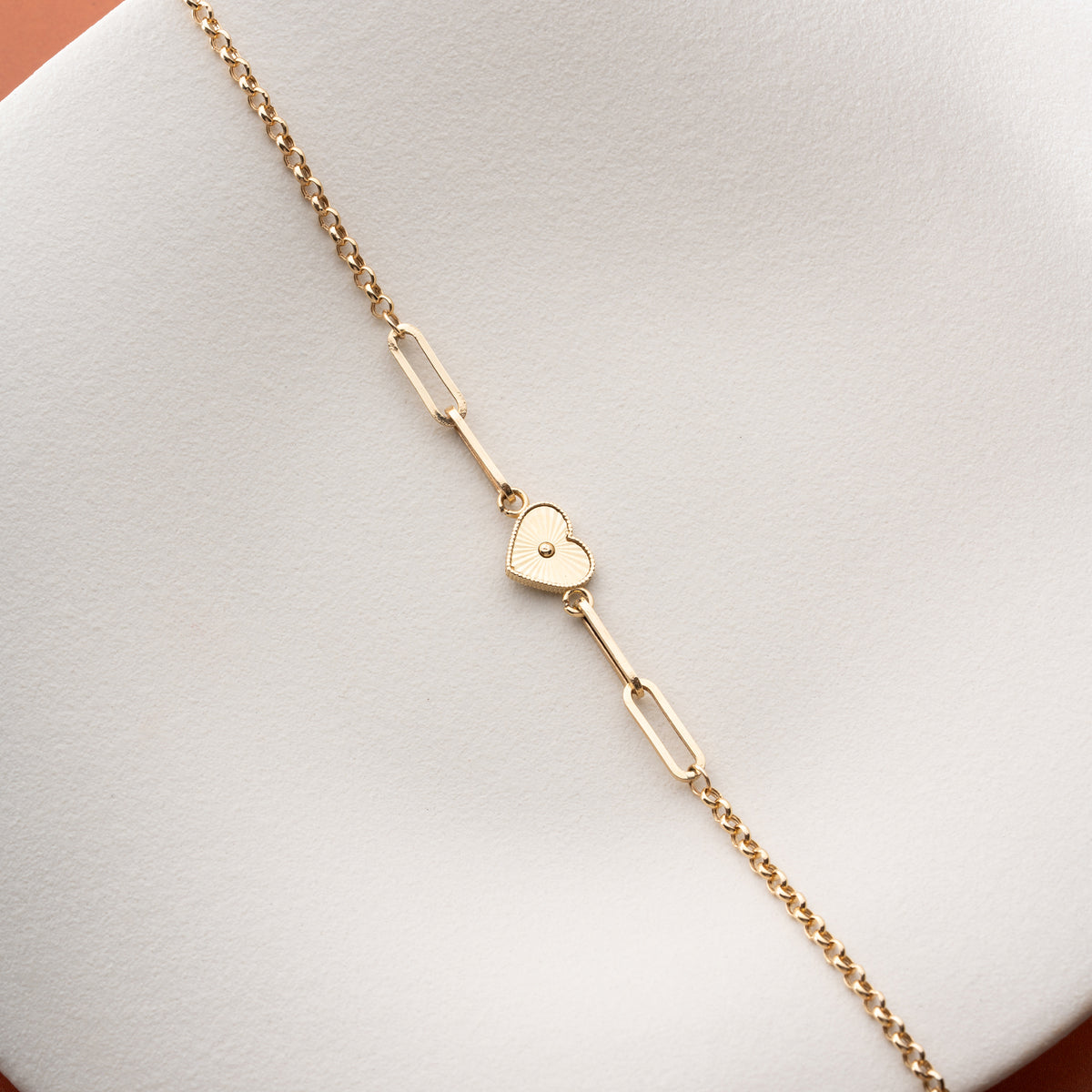 HERZ-DESIGN KETTENKLAMMER DOCH ARMBAND