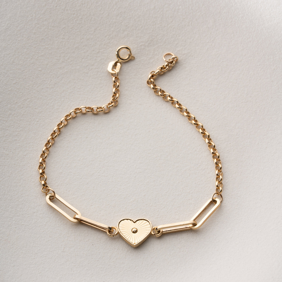 HERZ-DESIGN KETTENKLAMMER DOCH ARMBAND