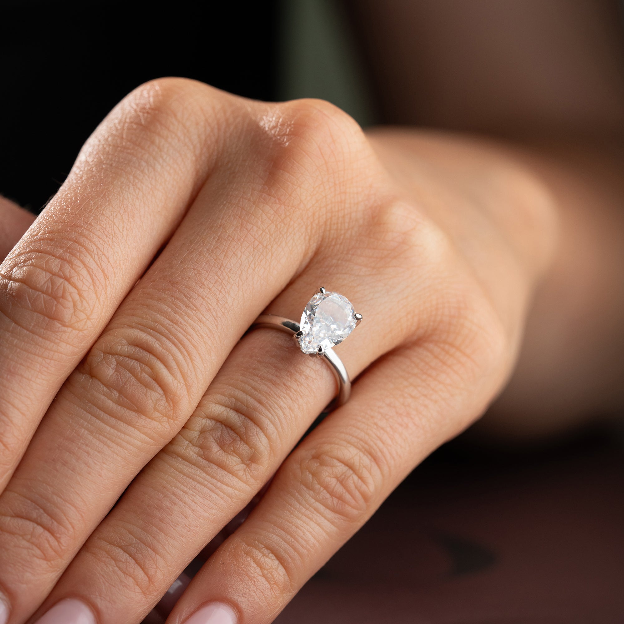 TROPFENSTEIN RING | 925 SILBER