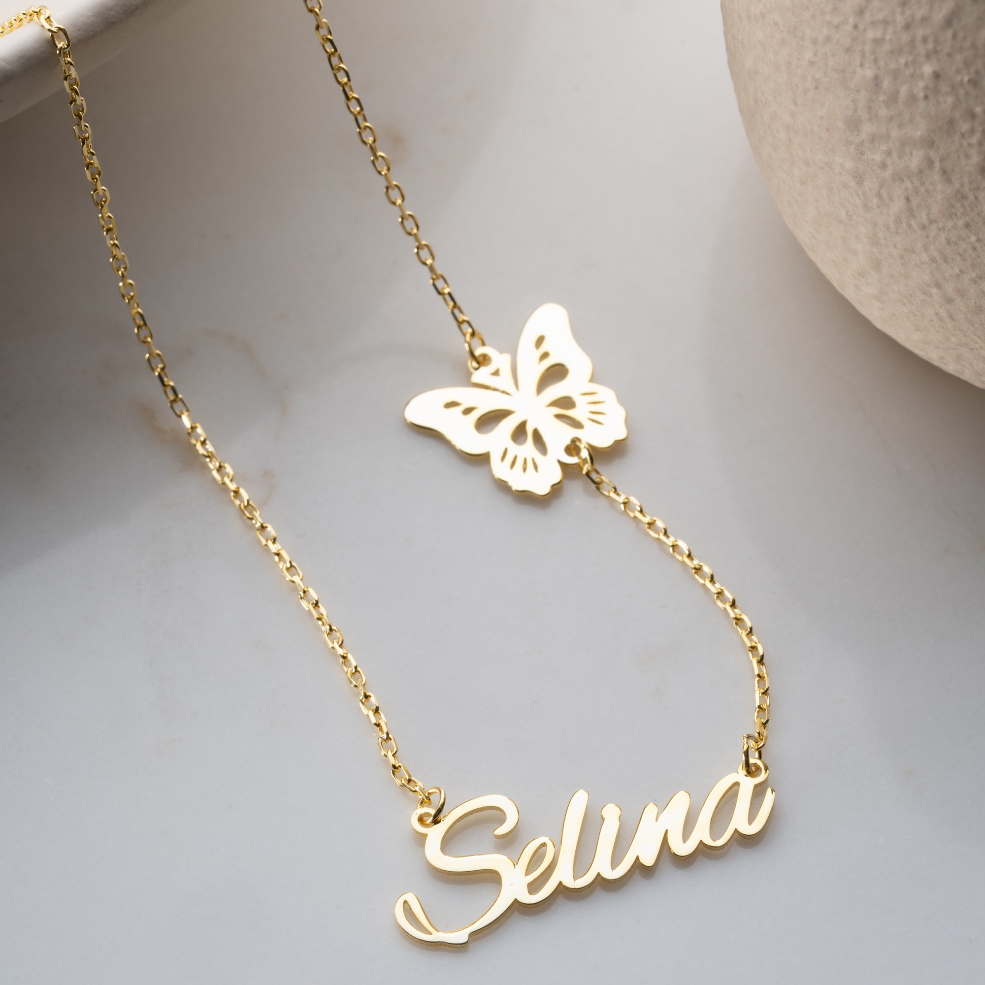 BIG BUTTERFLY NAMENSKETTE | 925 SILBER