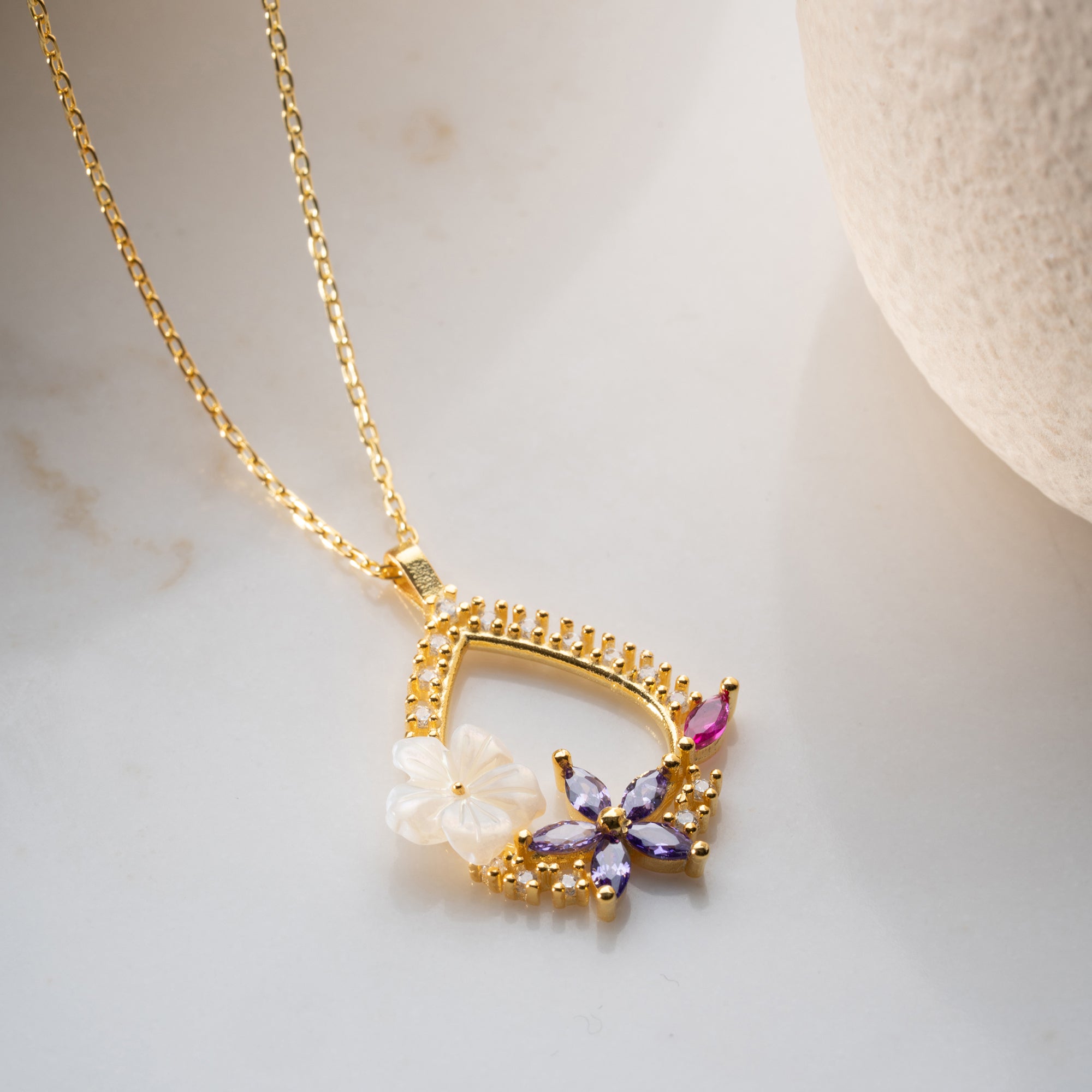 DROP VEVENTY HALSKETTE| 925 SILBER