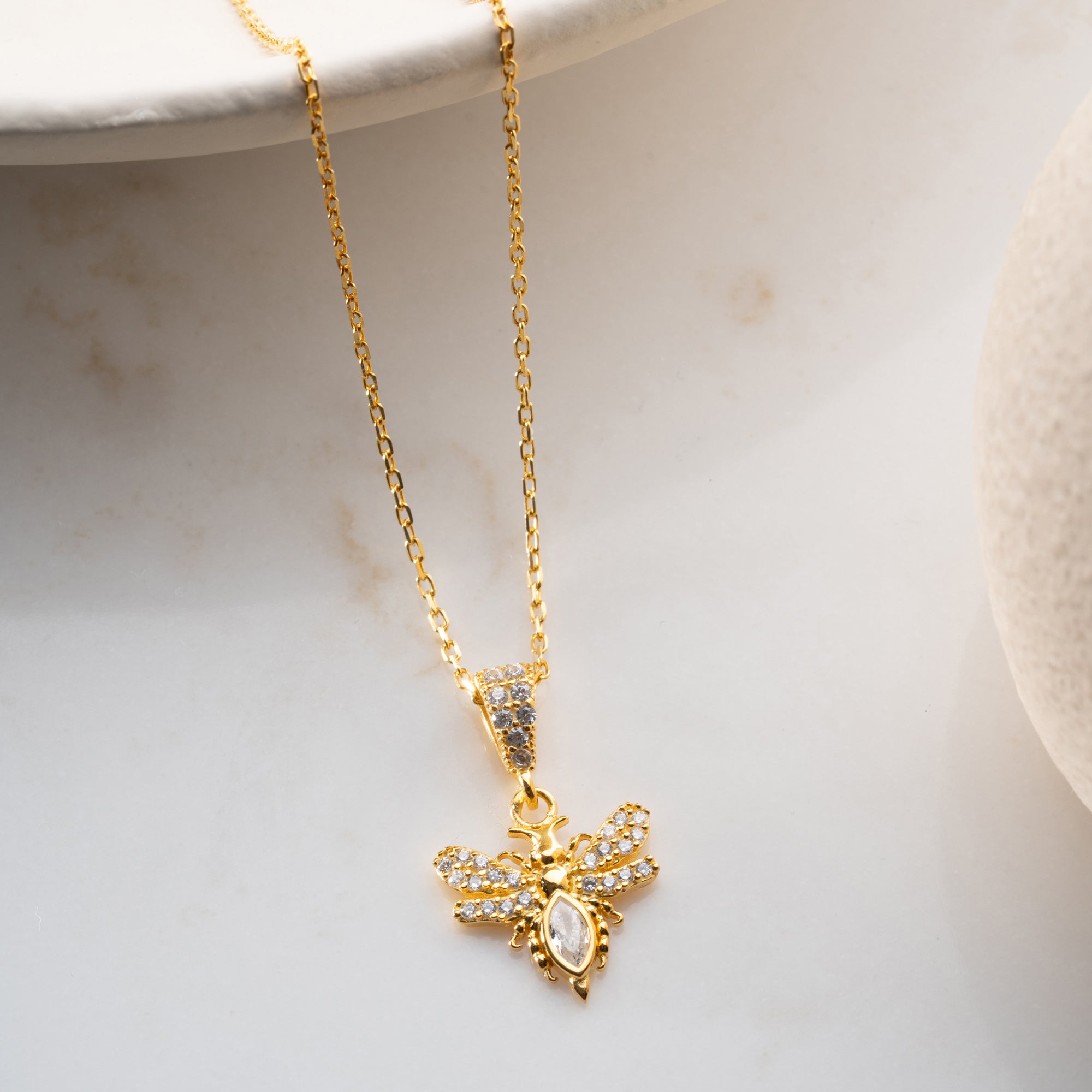 BIG BEE NECKLACE | 925 SILVER