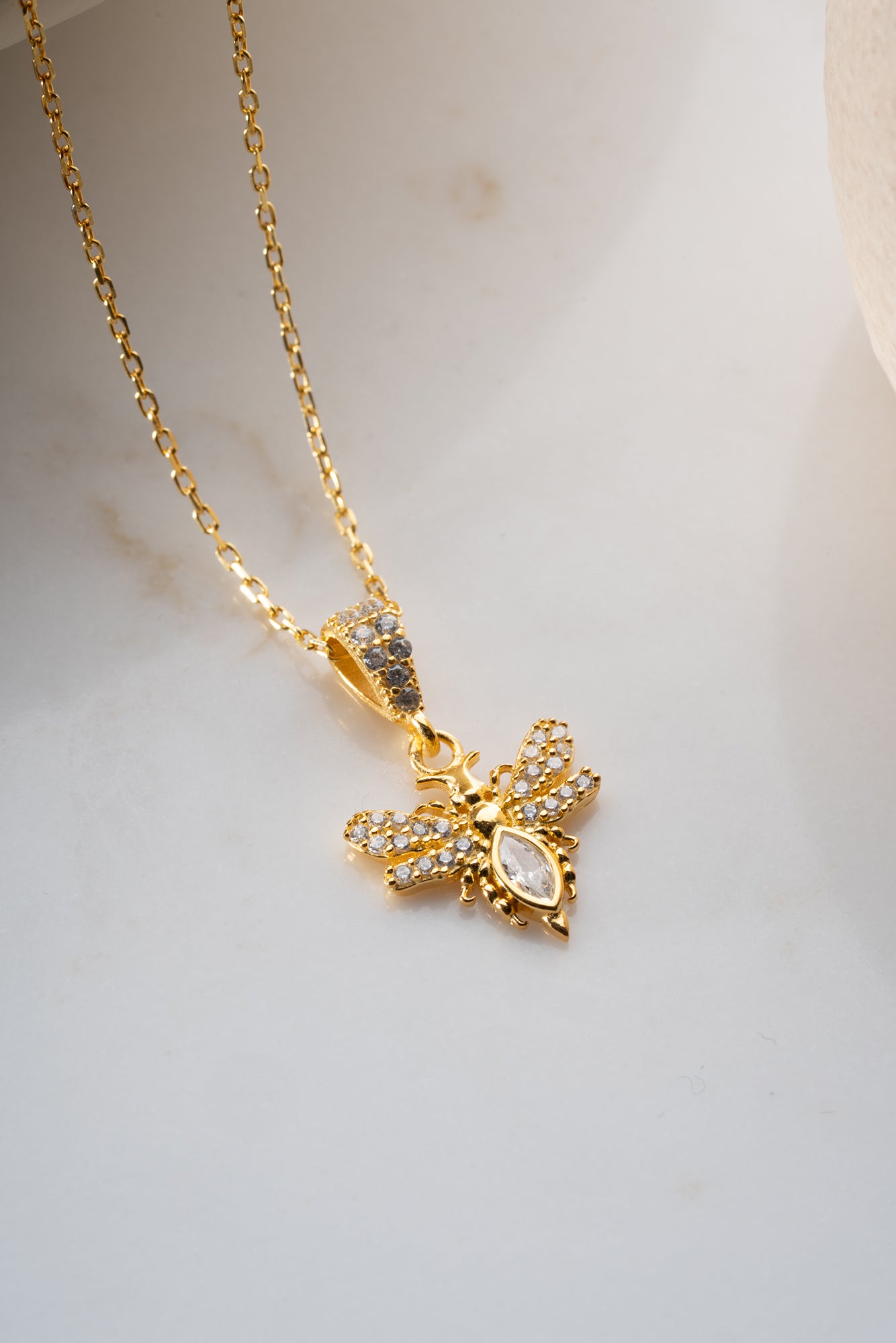BIG BEE NECKLACE | 925 SILVER