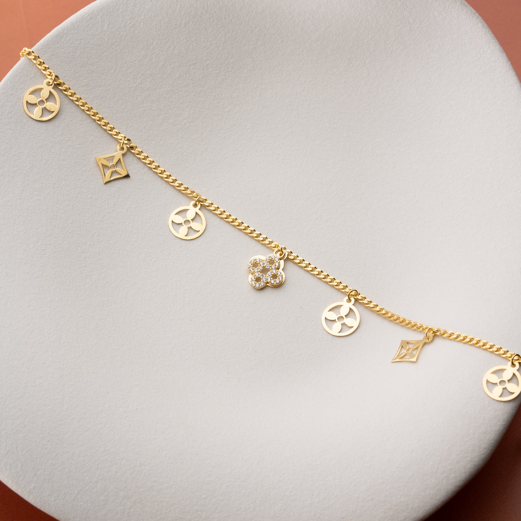 CHARM FUSSKETTE | 925 SILBER