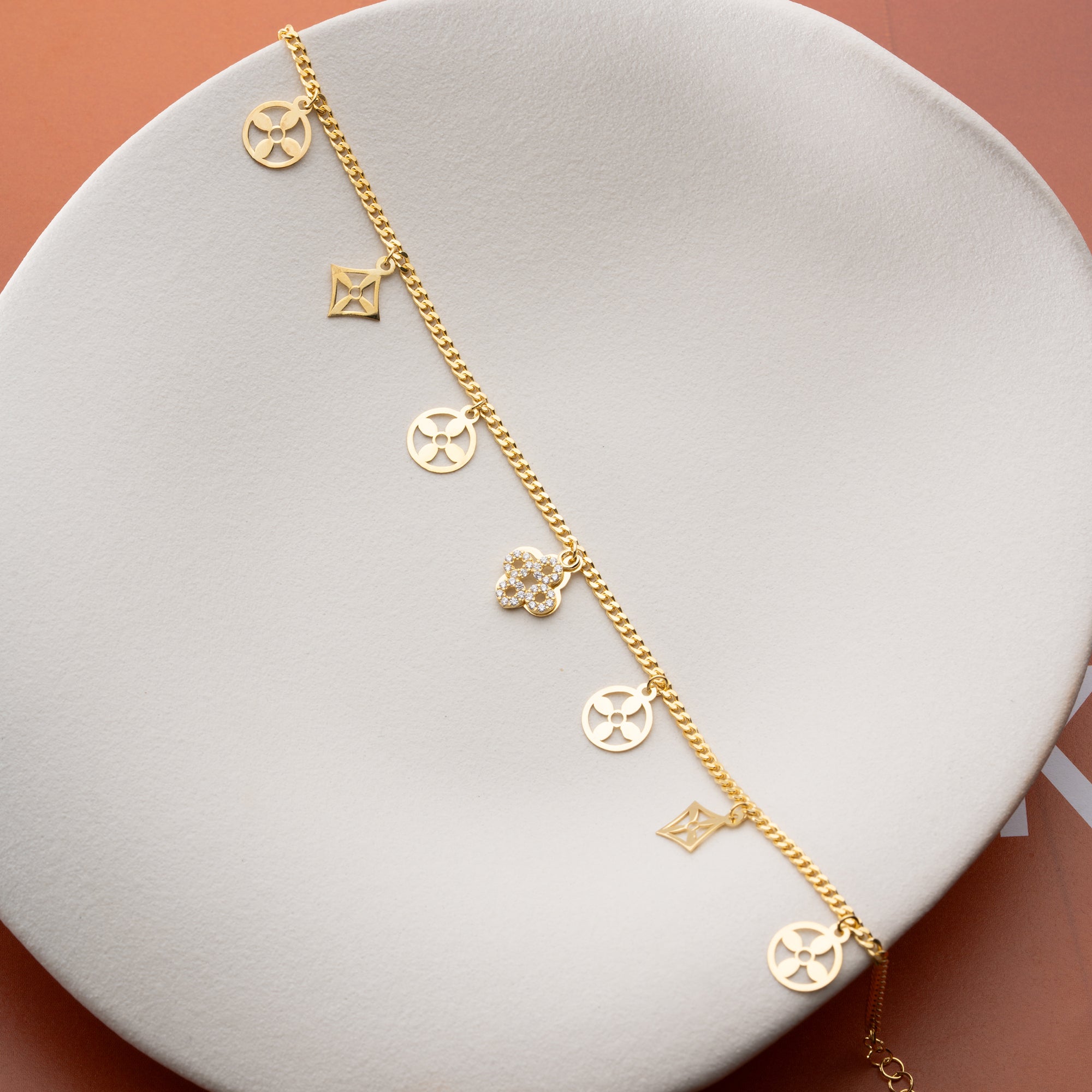 CHARM FUSSKETTE | 925 SILBER
