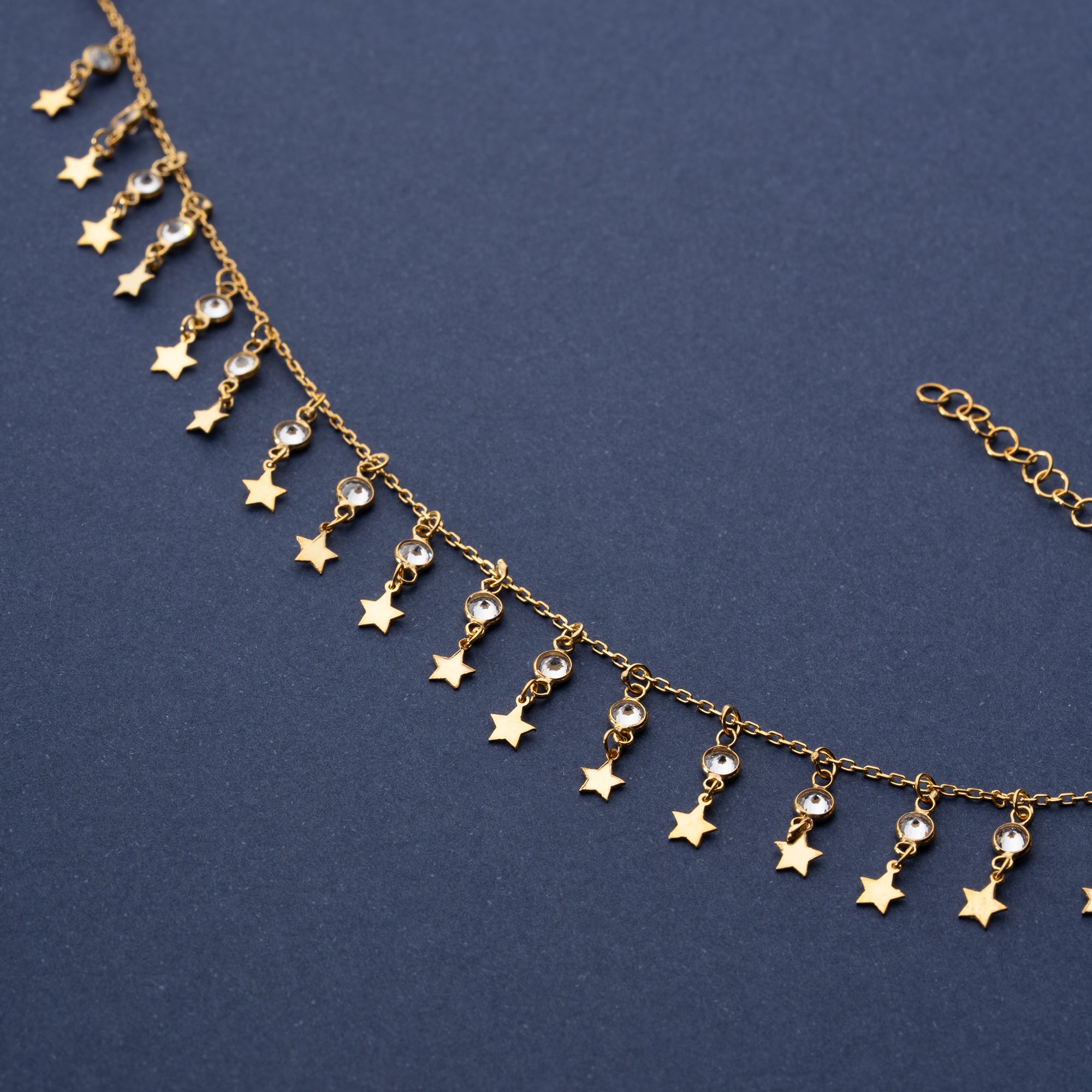STERNGLANZ FUSSKETTE | 925 SILBER