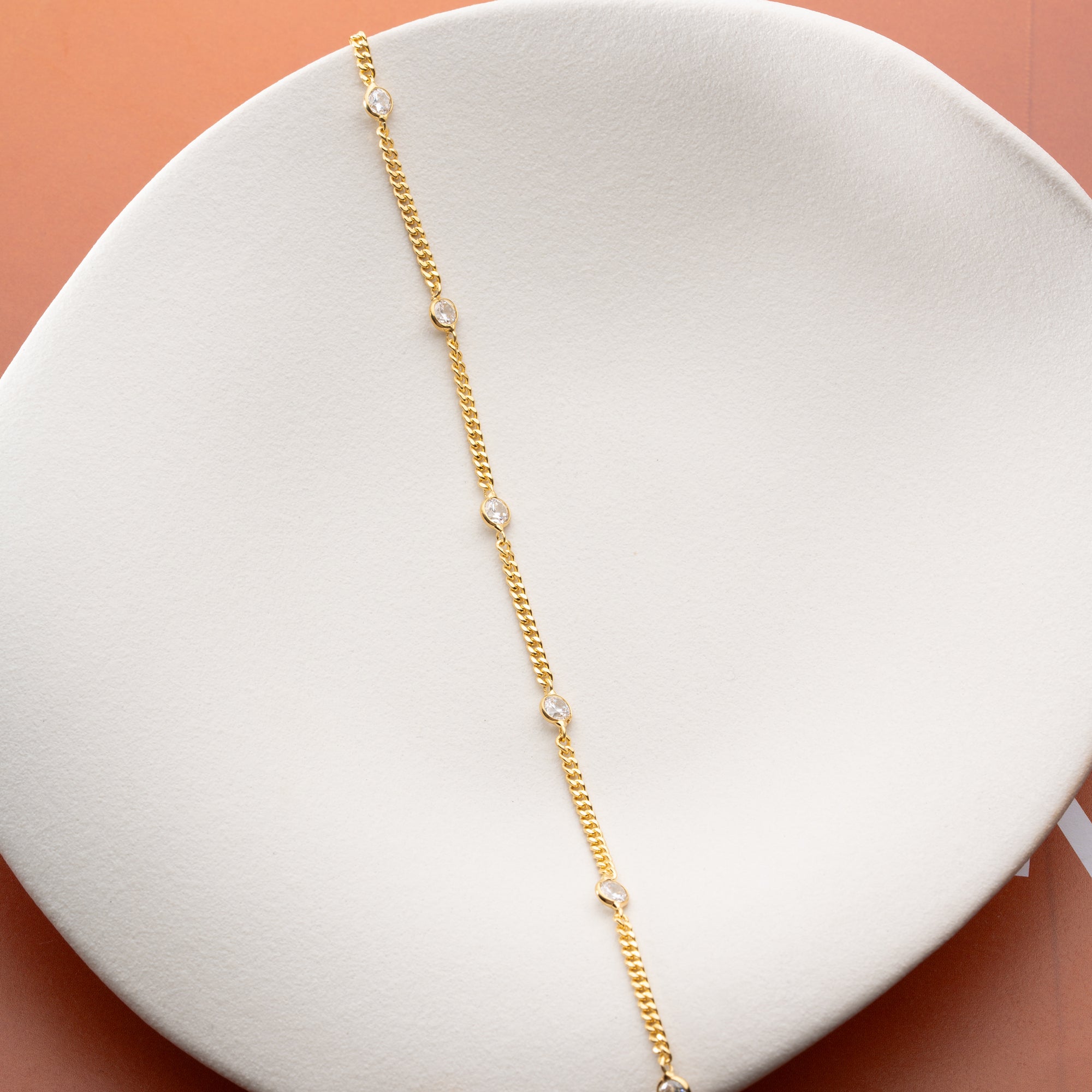 GLANZ FUSSKETTE | 925 SILBER