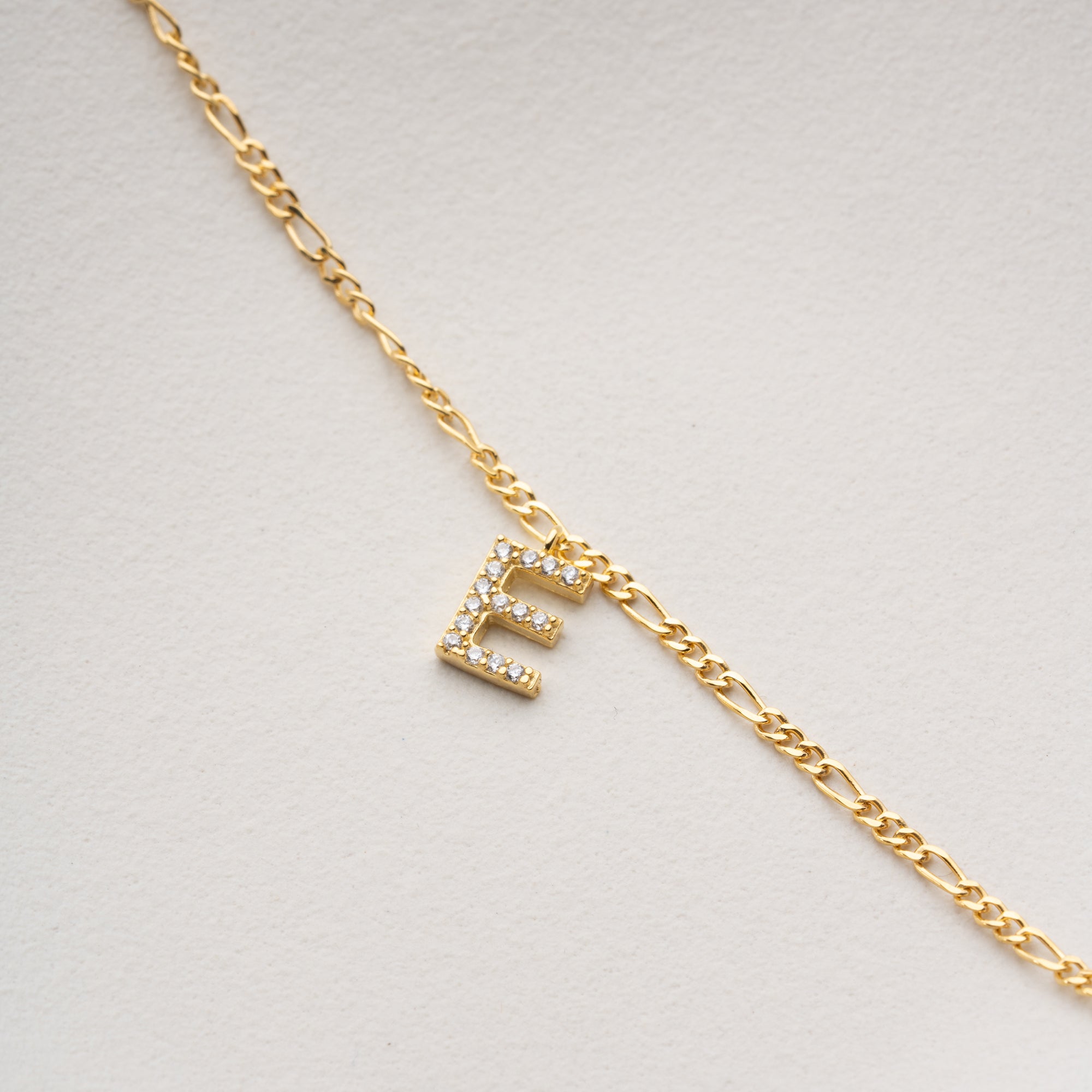 BUCHSTABEN FUSSKETTE | 925 SILBER