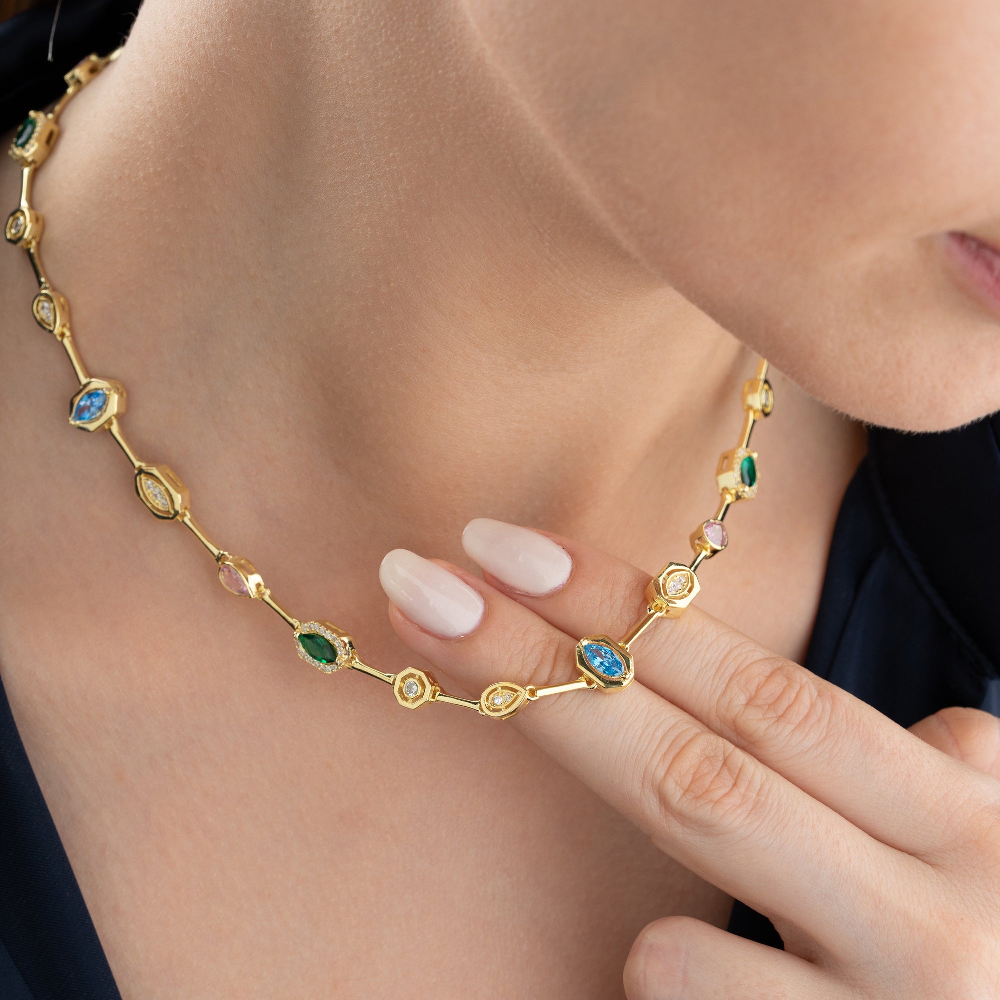 COLORFULL BIJOU HALSKETTE | 925 SILBER